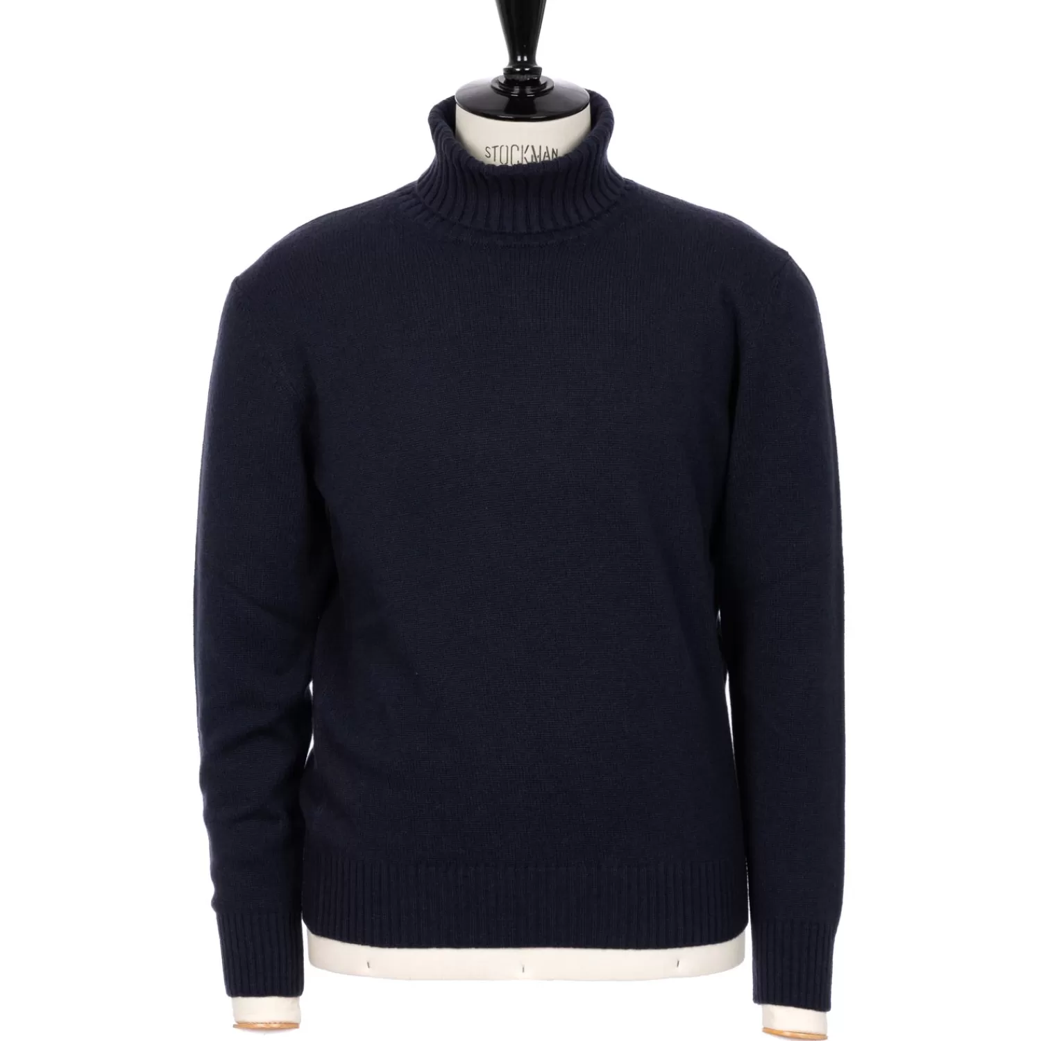 Strickwaren>Brigatelli dal 1922 per Michael Jondral: Rollkragen-Pullover aus reinem Kaschmir - The Mongolia Edition Dunkelblau-BluScuro