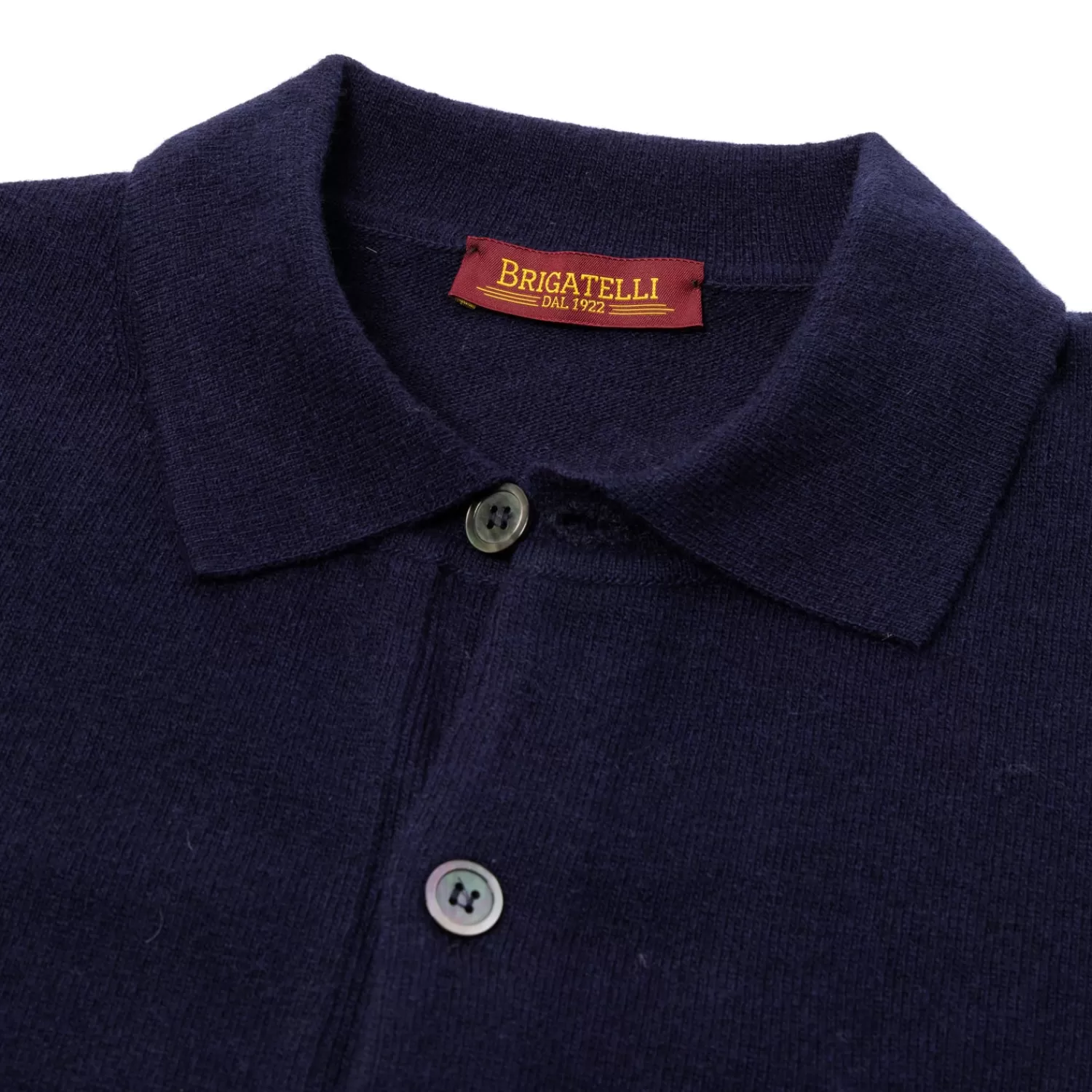 Strickwaren>Brigatelli dal 1922 per Michael Jondral: Strickjacke "Roberto" aus Merinowolle und Kaschmir Dunkelblau-BluScuro