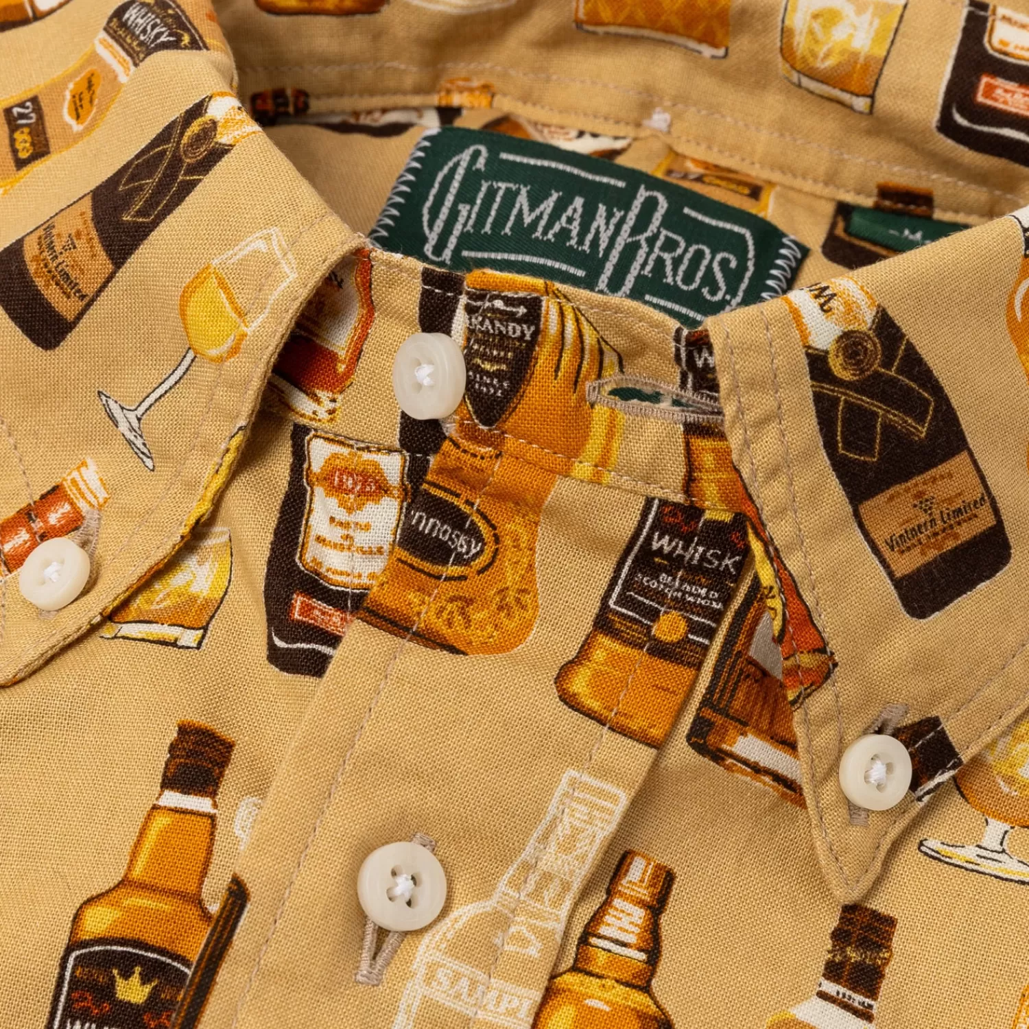 Ivy Men's | Sporthemden>Gitman Brothers Button-Down Shirt "Japanese Whiskey" aus reiner Baumwolle - Original Gitman Bros.Vintage
