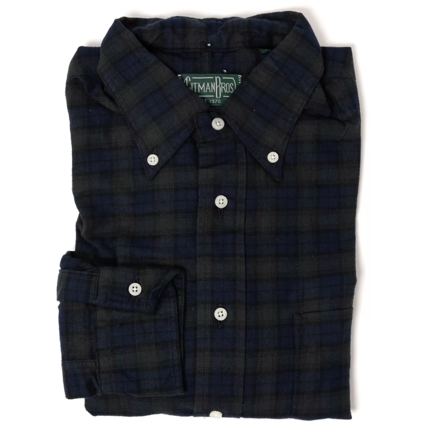 Ivy Men's | Sporthemden>Gitman Brothers Button-Down Shirt "New Blackwatch" aus reiner Baumwolle - Original Gitman Bros.Vintage