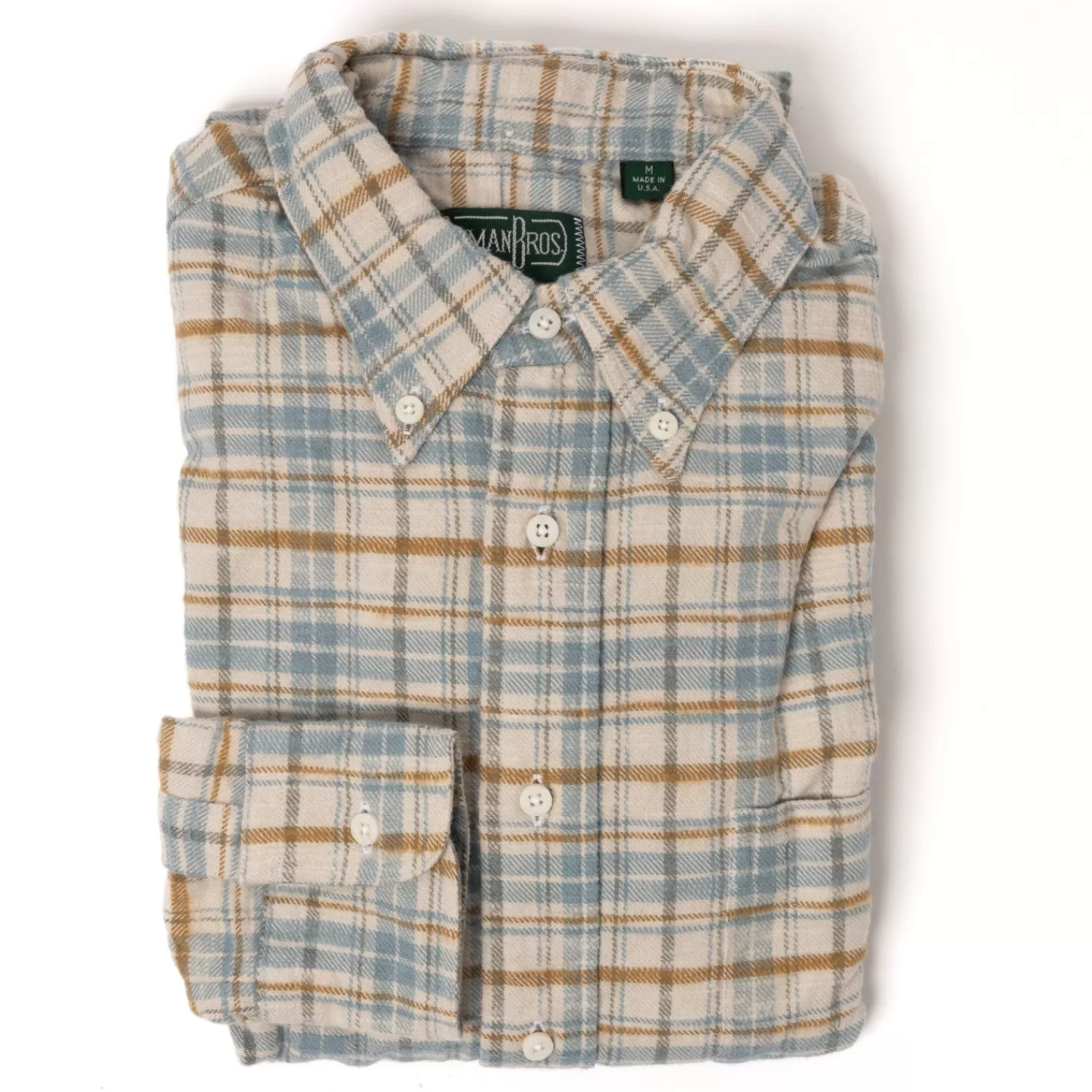 Ivy Men's | Sporthemden>Gitman Brothers Button-Down Shirt "New Flannel Check" aus reiner Baumwolle - Original Gitman Bros.Vintage