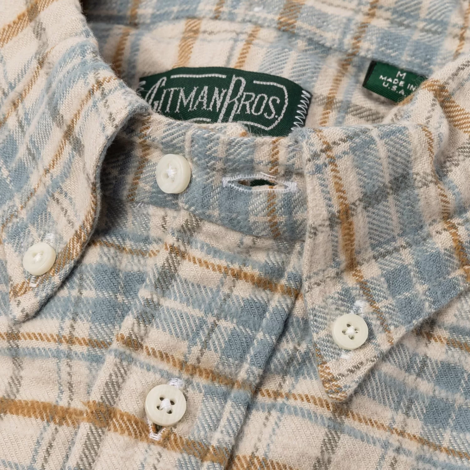 Ivy Men's | Sporthemden>Gitman Brothers Button-Down Shirt "New Flannel Check" aus reiner Baumwolle - Original Gitman Bros.Vintage