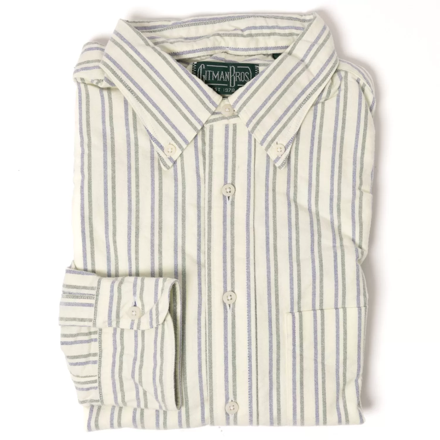 Ivy Men's | Sporthemden>Gitman Brothers Button-Down Shirt "Vintage Brushed-Oxford" aus reiner Baumwolle - Original Gitman Bros.Vintage