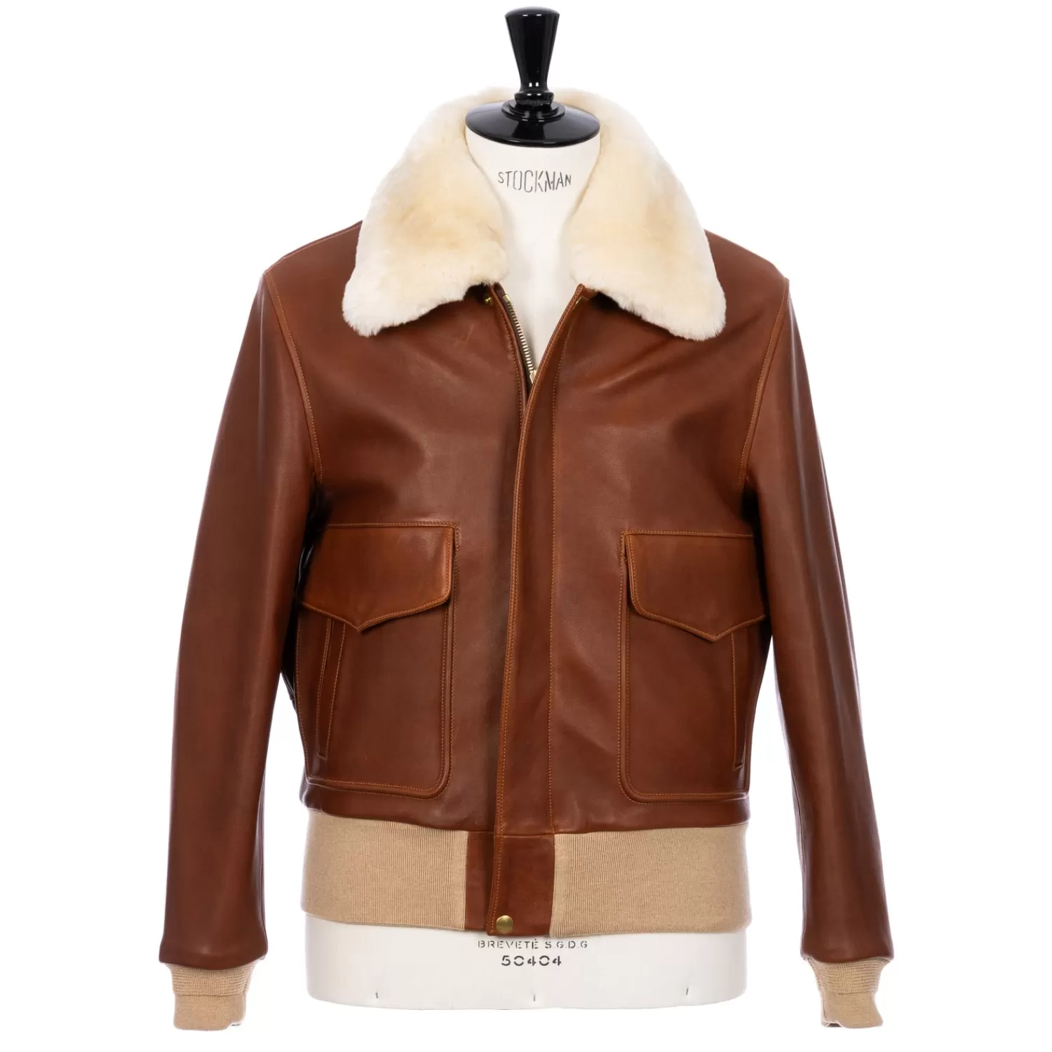 Mto | Leder>Chapal Paris x MJ: Fliegerjacke "Bomber USAAF" aus Lammleder - Handarbeit
