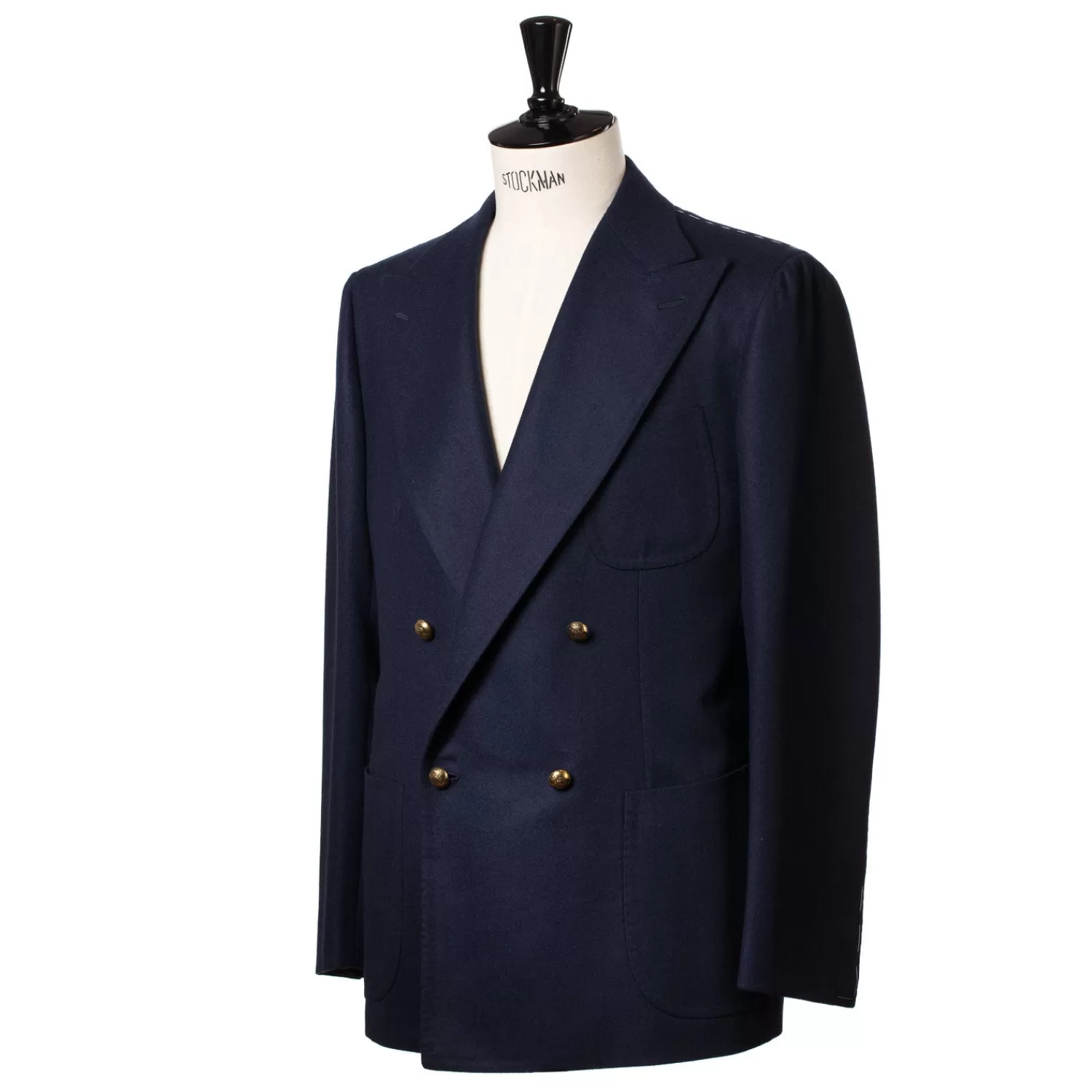 Anzug & Sakko>Cesare Attolini er Blazer "Club d´Oro" aus einem Wollflanell von Fox Brother's - reine Handarbeit loop Dunkelblau