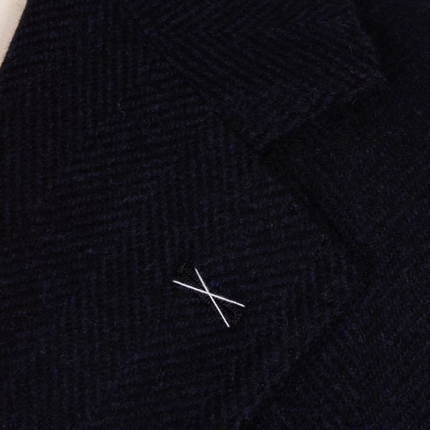 Mäntel>De Petrillo Dunkelblauer Mantel "Cassano" mitaus reiner Wolle von Vitale Barberis Canonico - Handarbeit  Dunkelblau