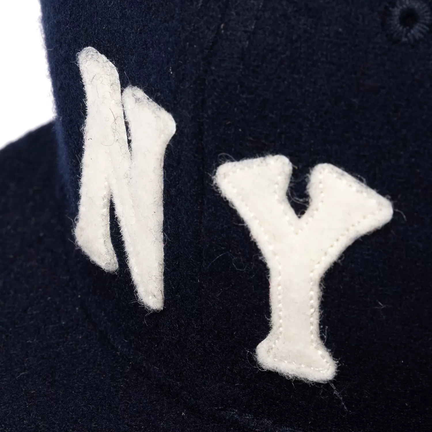 Hüte/Mütze | Ivy Men's>Specials X MJ Ebbets Field Flannels x MJ: Baseball-Kappe "New York Black Yankees 1936" aus Woll-Flanell  Dunkelblau-Navy