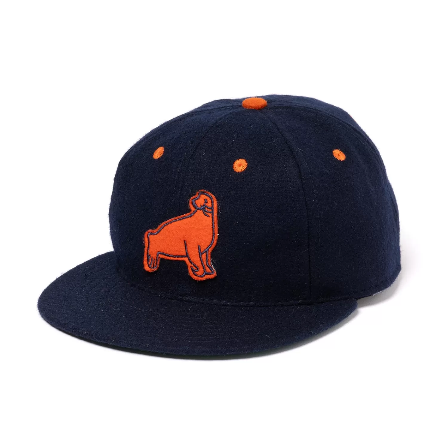 Hüte/Mütze>Specials X MJ Ebbets Field Flannels x MJ: Baseball-Kappe "San Francisco Seals 1940" aus Woll-Flanell  Dunkelblau-Navy