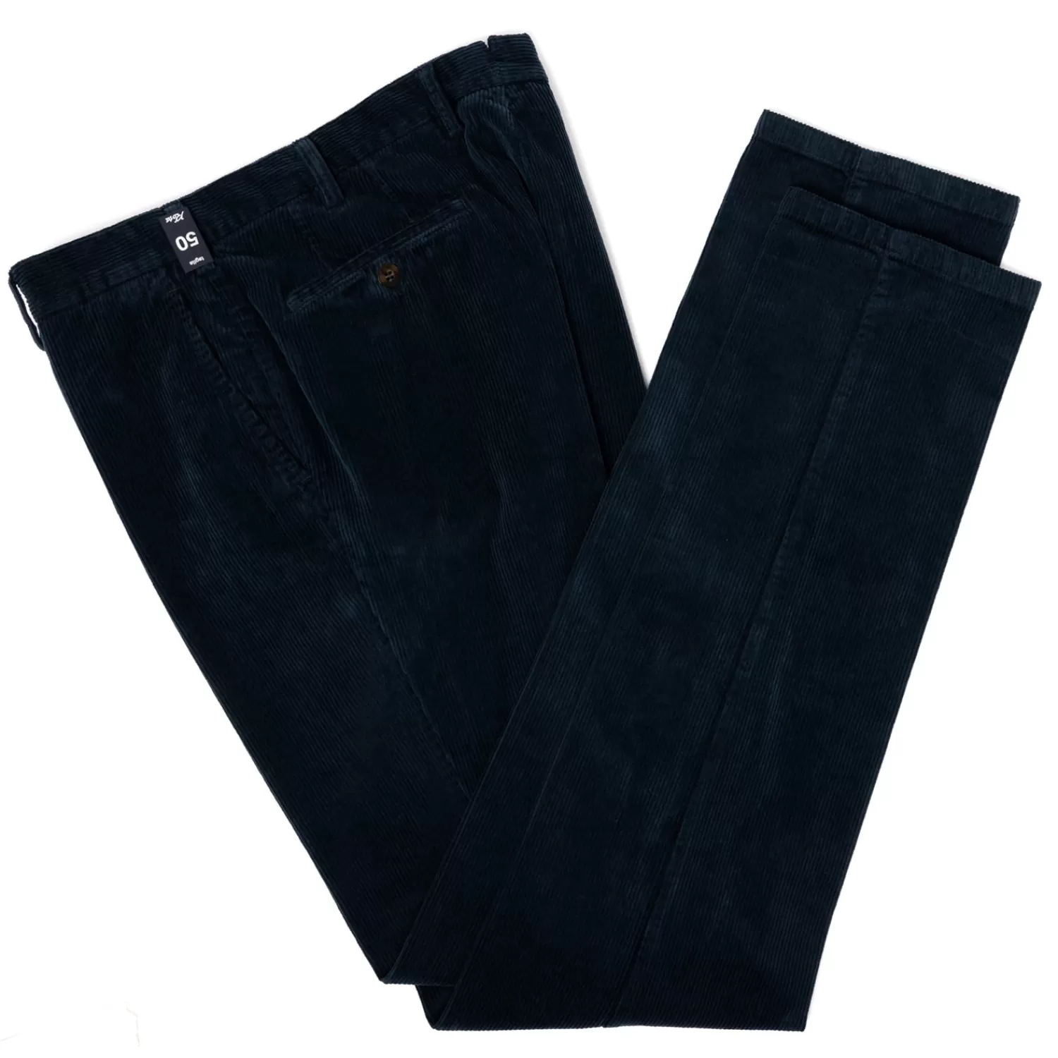 Hosen - Casual>Rota Sport Exklusiv für Michael Jondral: Dunkelblaue Cordhose "Velluto Comodo" aus einem Baumwollmix - Marineblau-BluMarina