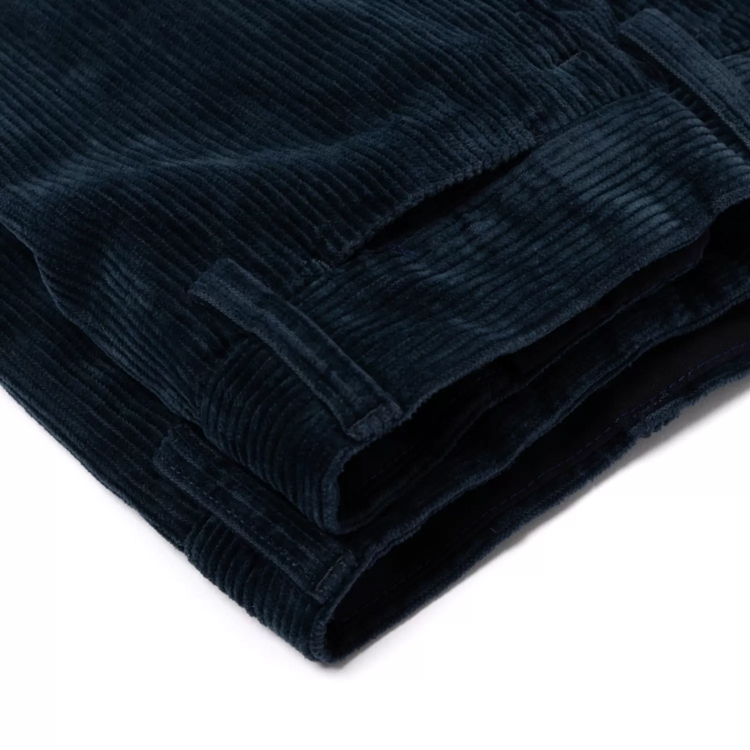 Hosen - Casual>Rota Sport Exklusiv für Michael Jondral: Dunkelblaue Cordhose "Velluto Comodo" aus einem Baumwollmix - Marineblau-BluMarina