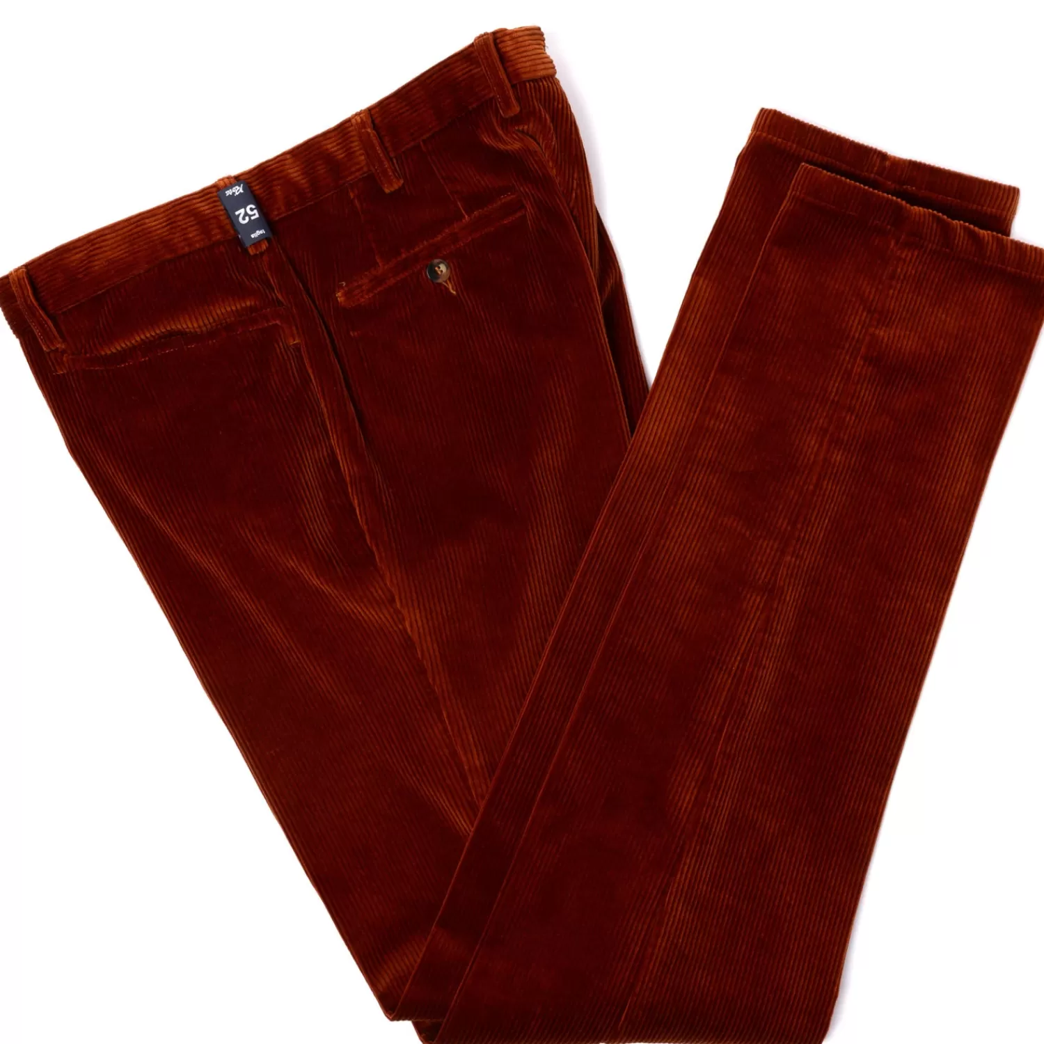 Hosen - Casual>Rota Sport Exklusiv für Michael Jondral: Hose "Carrettiera Pesante" aus Brisbane Moss Baumwollcord - Rostbraun-Ruggine
