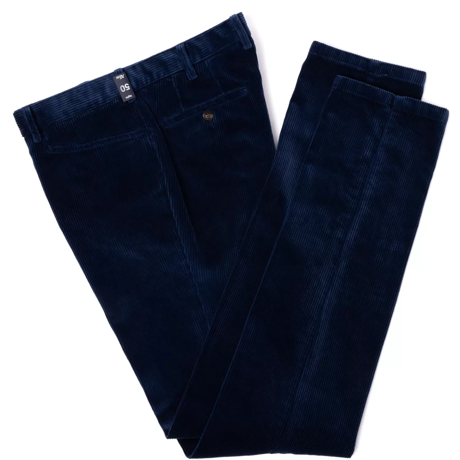 Hosen - Casual>Rota Sport Exklusiv für Michael Jondral: Hose "Carrettiera Pesante" aus Brisbane Moss Baumwollcord - Tintenblau-BluInchiostro