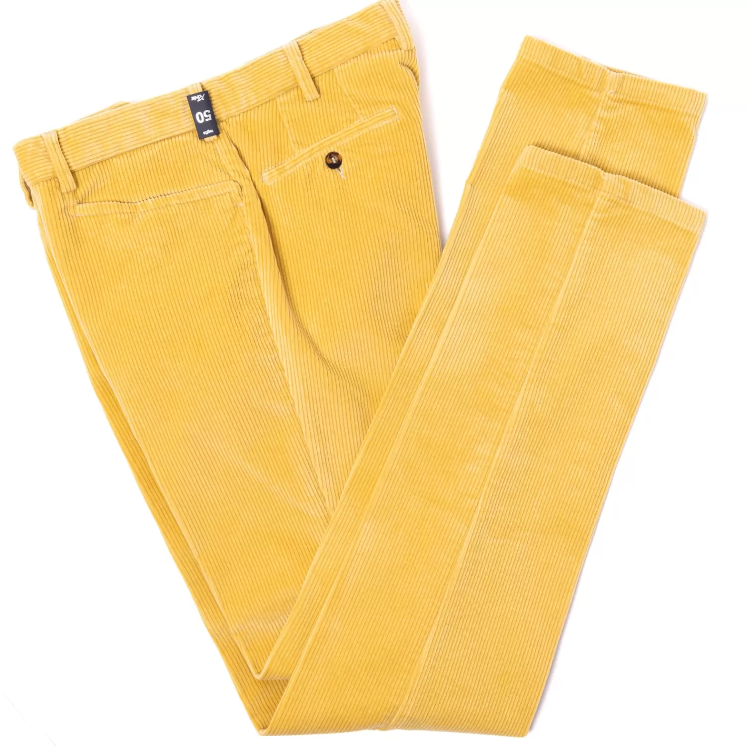Hosen - Casual>Rota Sport Exklusiv für Michael Jondral: Hose "Carrettiera Pesante" aus Brisbane Moss Baumwollcord - Goldgelb-GialloOro