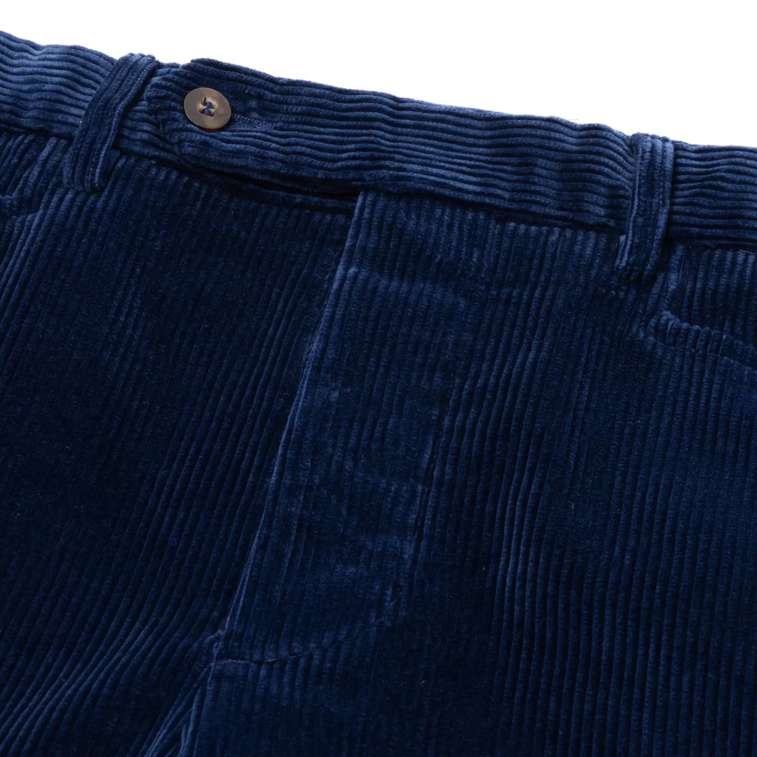 Hosen - Casual>Rota Sport Exklusiv für Michael Jondral: Hose "Carrettiera Pesante" aus Brisbane Moss Baumwollcord - Tintenblau-BluInchiostro