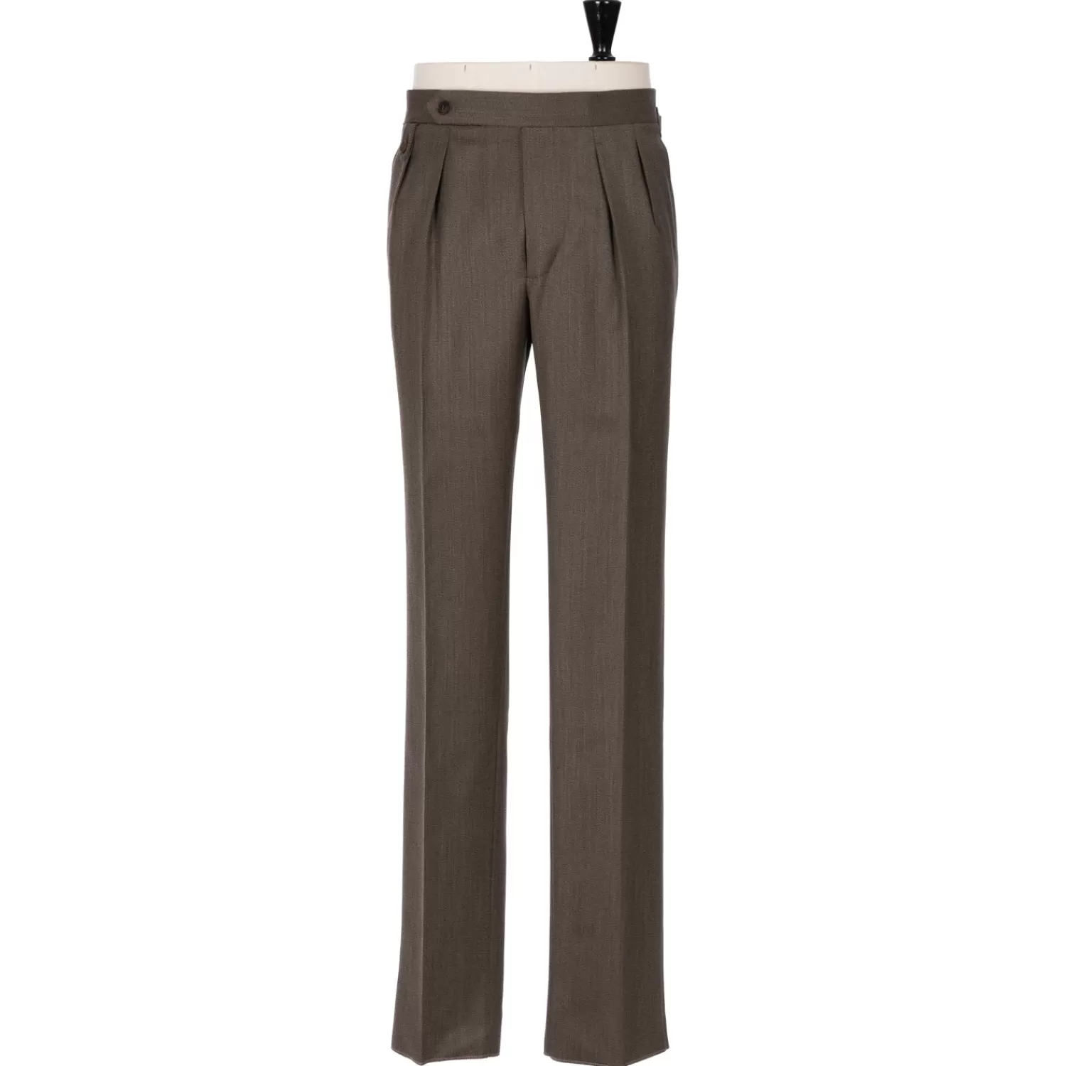 Hosen - Sartorial>Rota Sartorial Exklusiv für Michael Jondral: Hose "New York" mit zwei Bundfalten - Khaki-Cachi