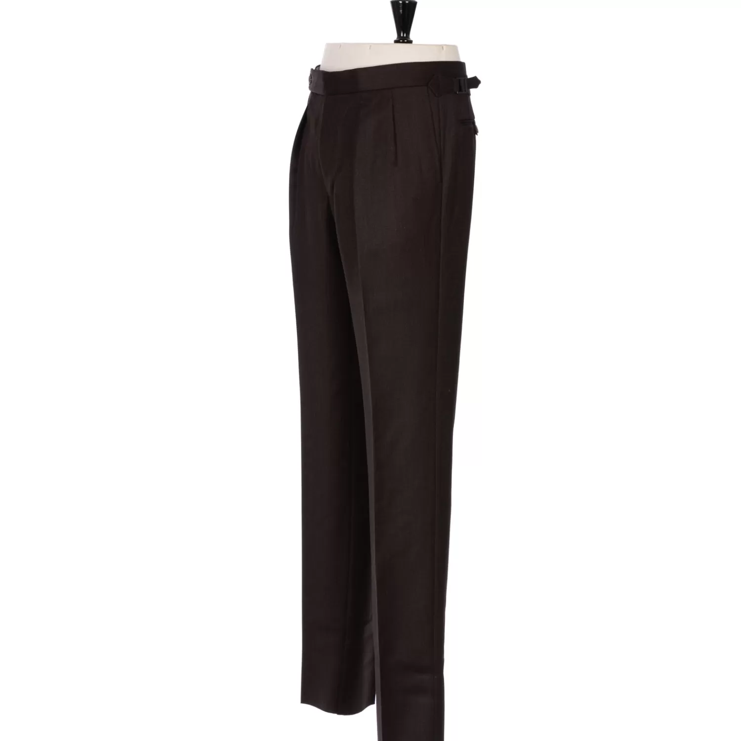 Hosen - Sartorial>Rota Sartorial Exklusiv für Michael Jondral: Hose "New York" mit zwei Bundfalten - Dunkelbraun-MarroneScuro