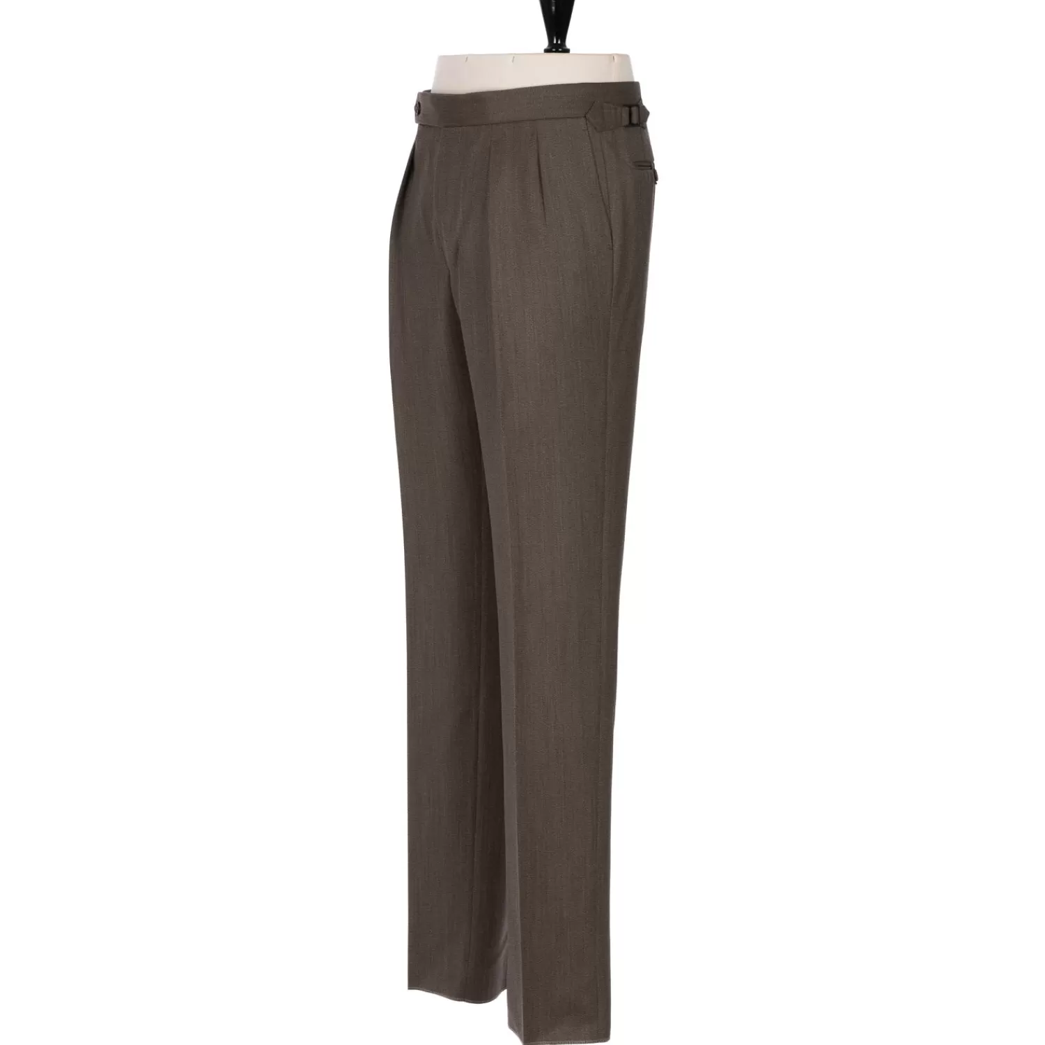 Hosen - Sartorial>Rota Sartorial Exklusiv für Michael Jondral: Hose "New York" mit zwei Bundfalten - Khaki-Cachi