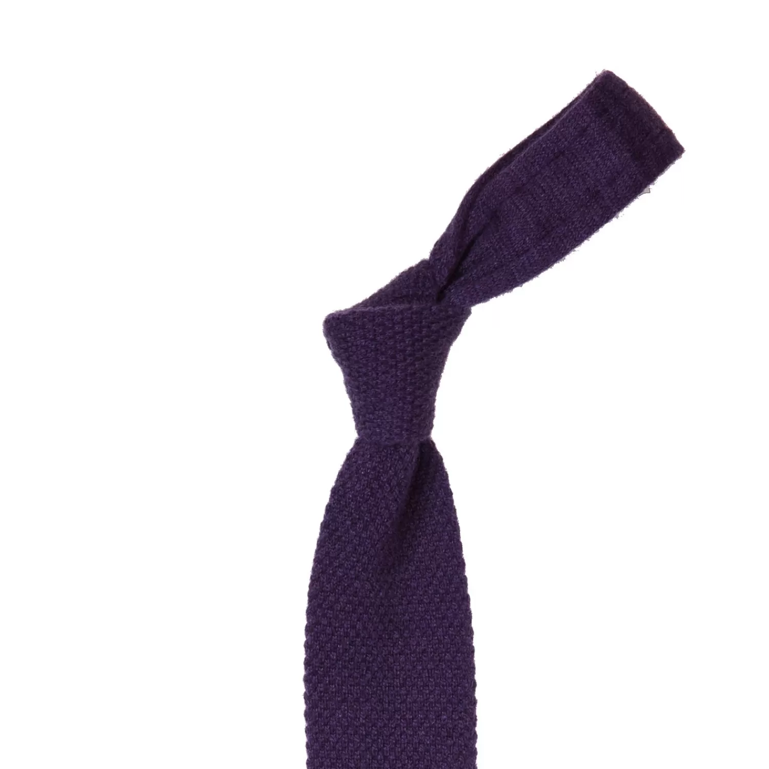 Krawatten>Petronius Exklusiv für Michael Jondral: Strickkrawatte "Crochet" aus reinem Kaschmir  Lila