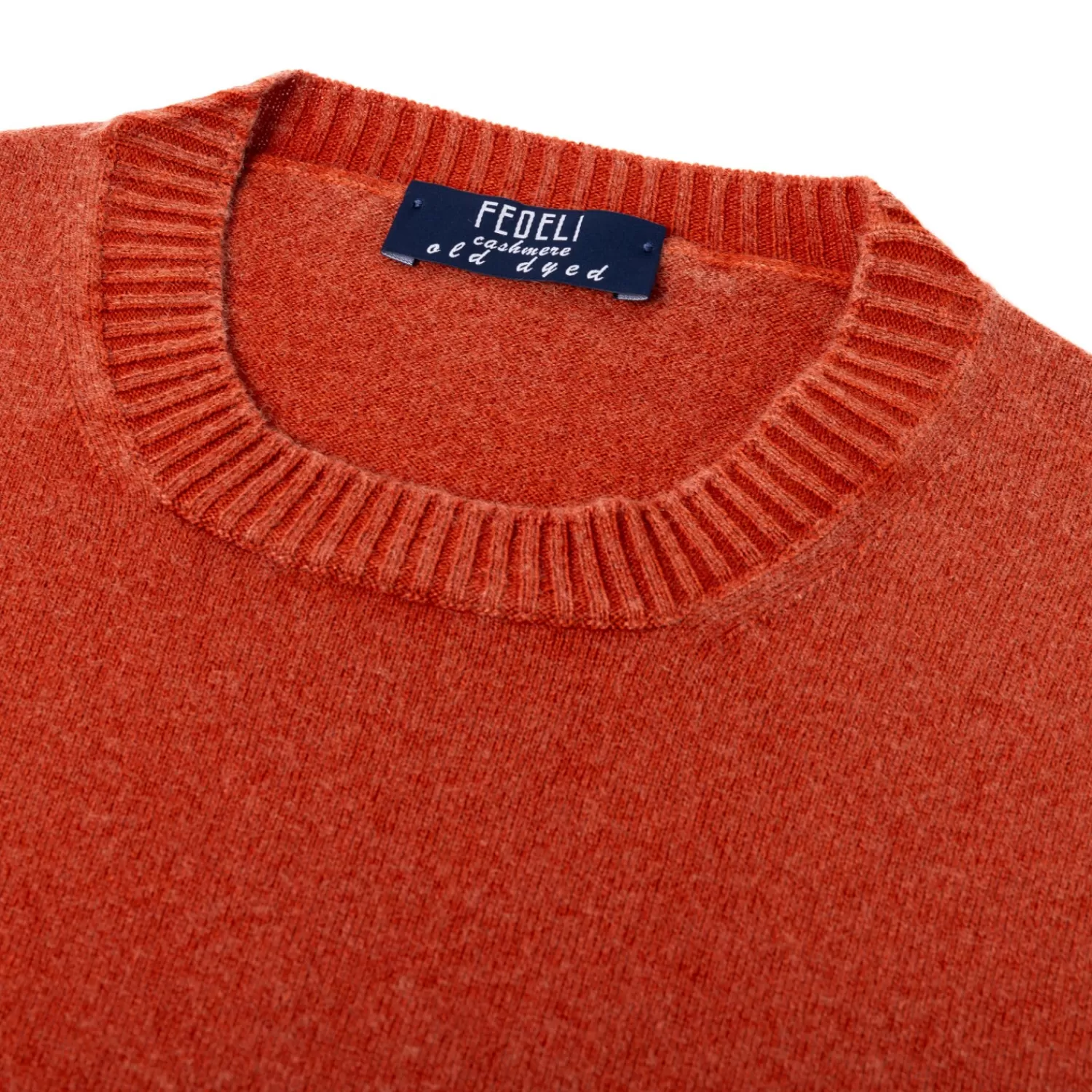 Strickwaren>Fedeli Exklusiv für Michael Jondral: Pullover "Argentina Frosted" aus feinstem schottischen Kaschmir Mattone-