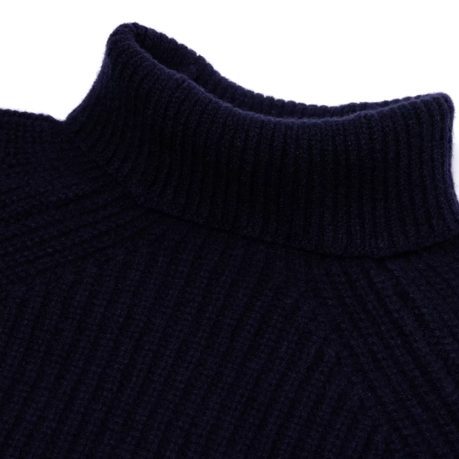 Ivy Men's | Ivy Women's>Anderson & Sheppard Exklusiv für Michael Jondral: Rollkragenpullover "Boat Builder" aus reiner Merinowolle Dunkelblau-Navy