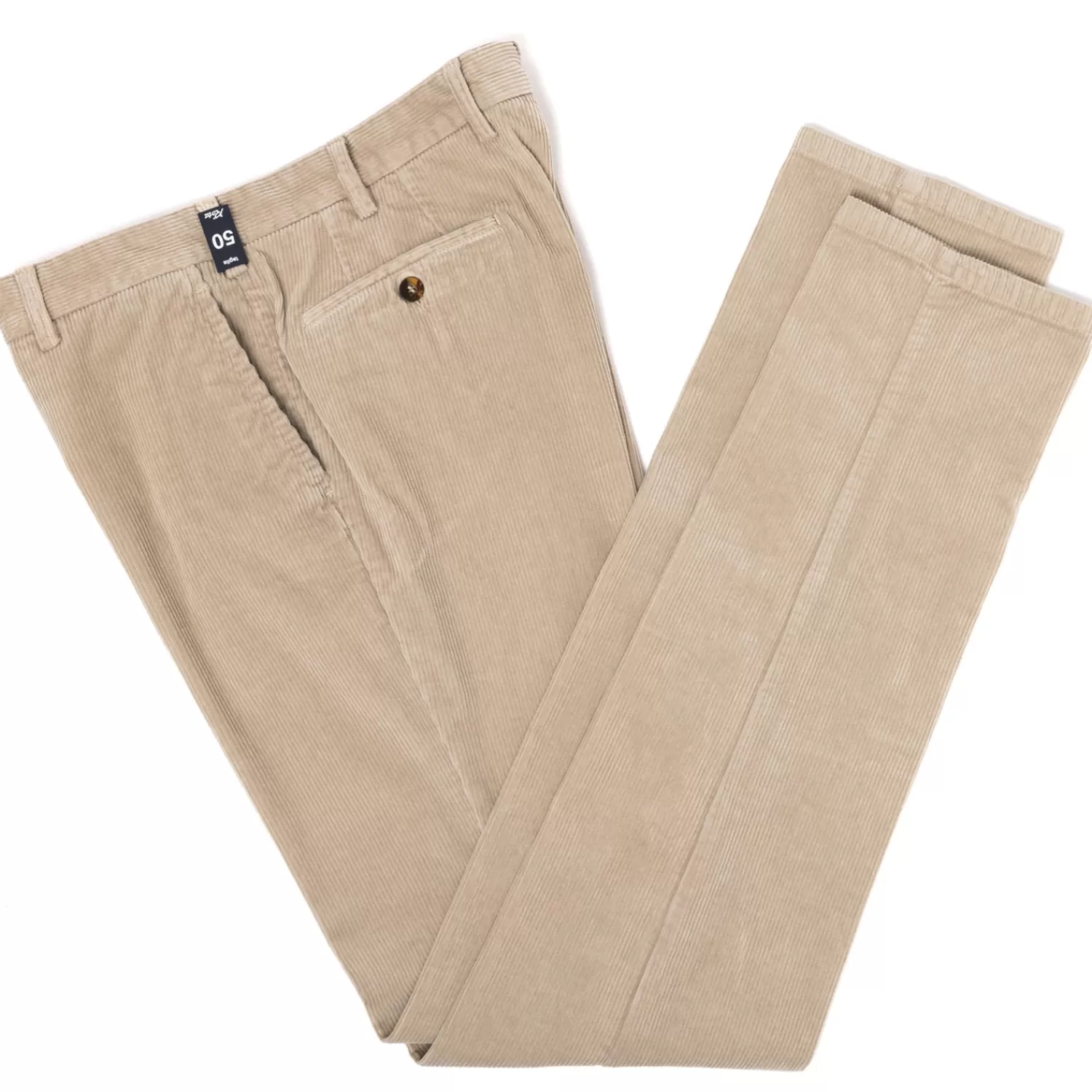 Hosen - Casual>Rota Sport Exklusiv für Michael Jondral: Sandfarbene Cordhose "Velluto Comodo" aus einem Baumwollmix - Sand-Sabbia