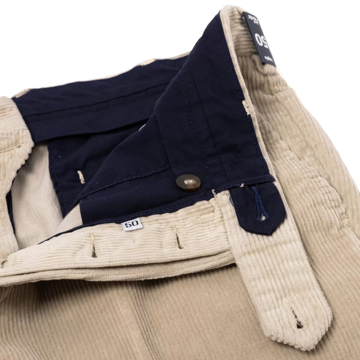 Hosen - Casual>Rota Sport Exklusiv für Michael Jondral: Sandfarbene Cordhose "Velluto Comodo" aus einem Baumwollmix - Sand-Sabbia