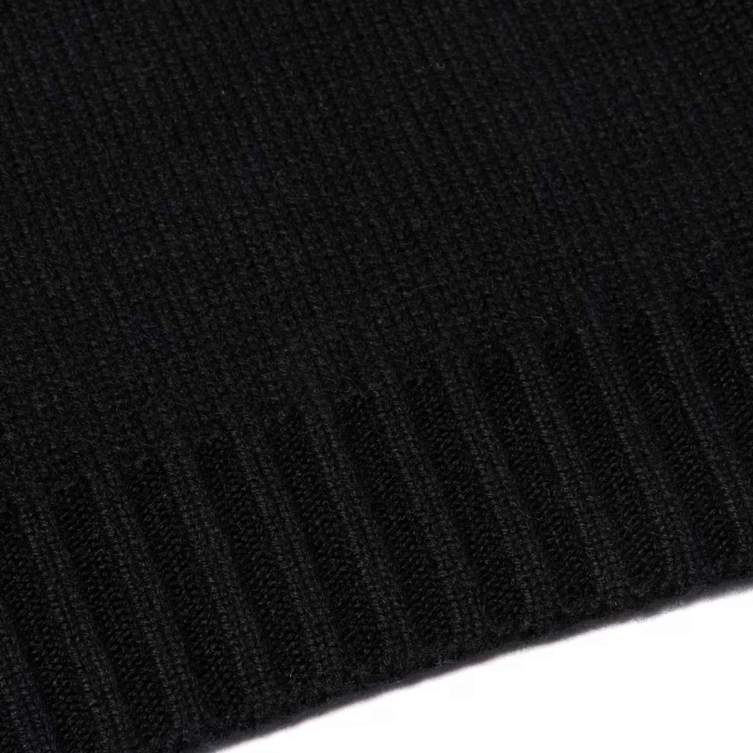 Strickwaren>Fedeli Exklusiv für Michael Jondral: Schwarzer Rollkragenpullover aus schottischem 4-Ply Kaschmir Schwarz-Nero