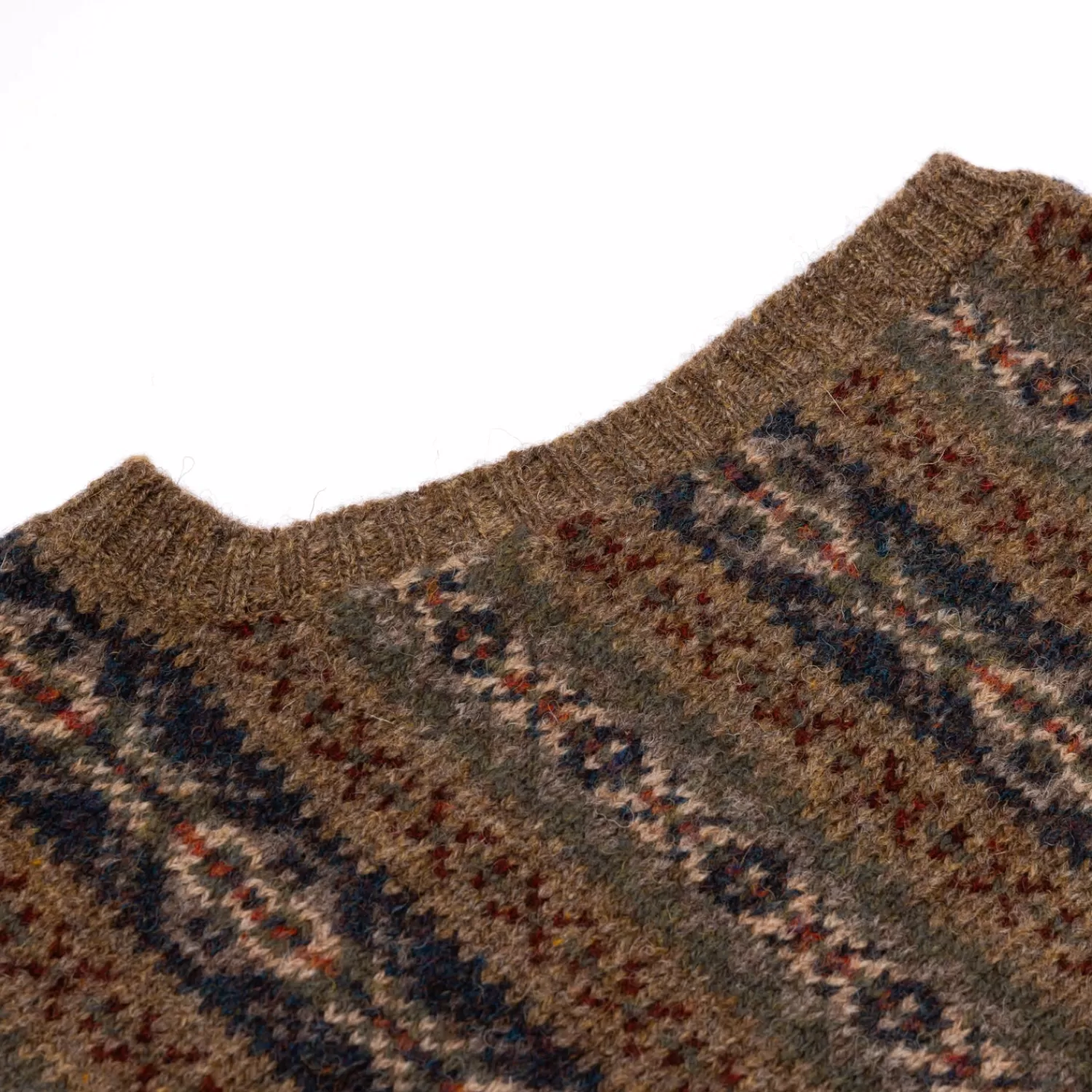 Strickwaren>Anderson & Sheppard Exklusiv für Michael Jondral: Slipover "Anderson´s Fairisle" aus reiner Wolle - Original Shetland-Wool Multicolor