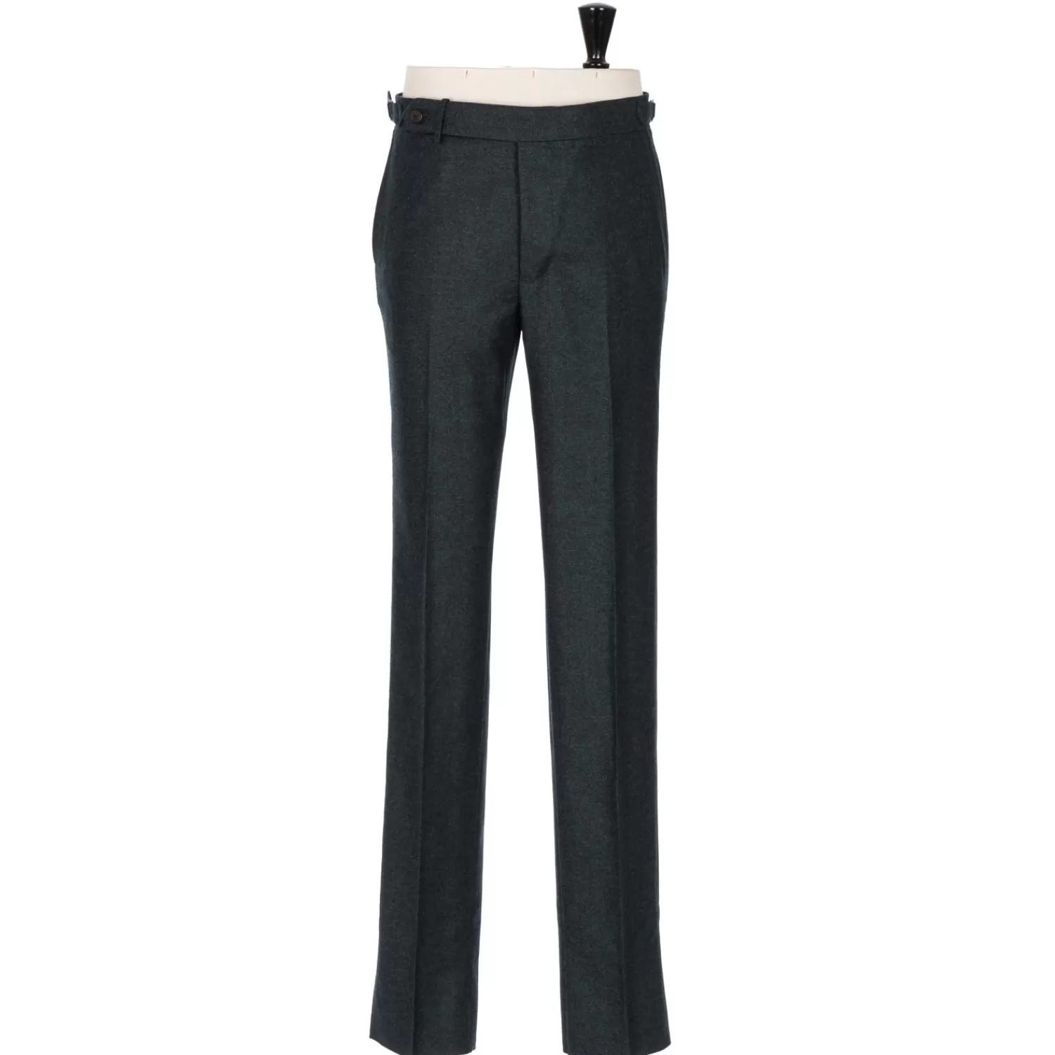Hosen - Sartorial>Rota Sartorial Exklusiv für Michael Jondral: Waldgrüne Hose "Spina" aus einem Wollflanell -