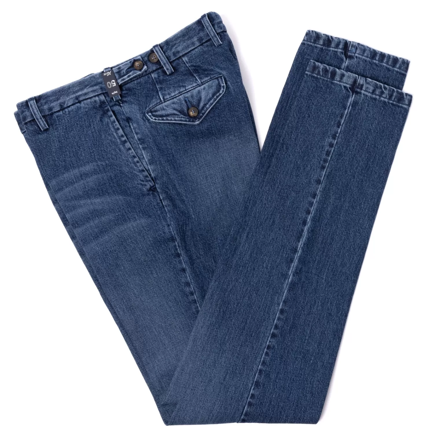 Ivy Men's | Denim>Rota Sport Exklusiv für Michal Jondral: Hose "Denim-Chino" aus japanischen Stretch-Denim - Denimblau-BluDenim