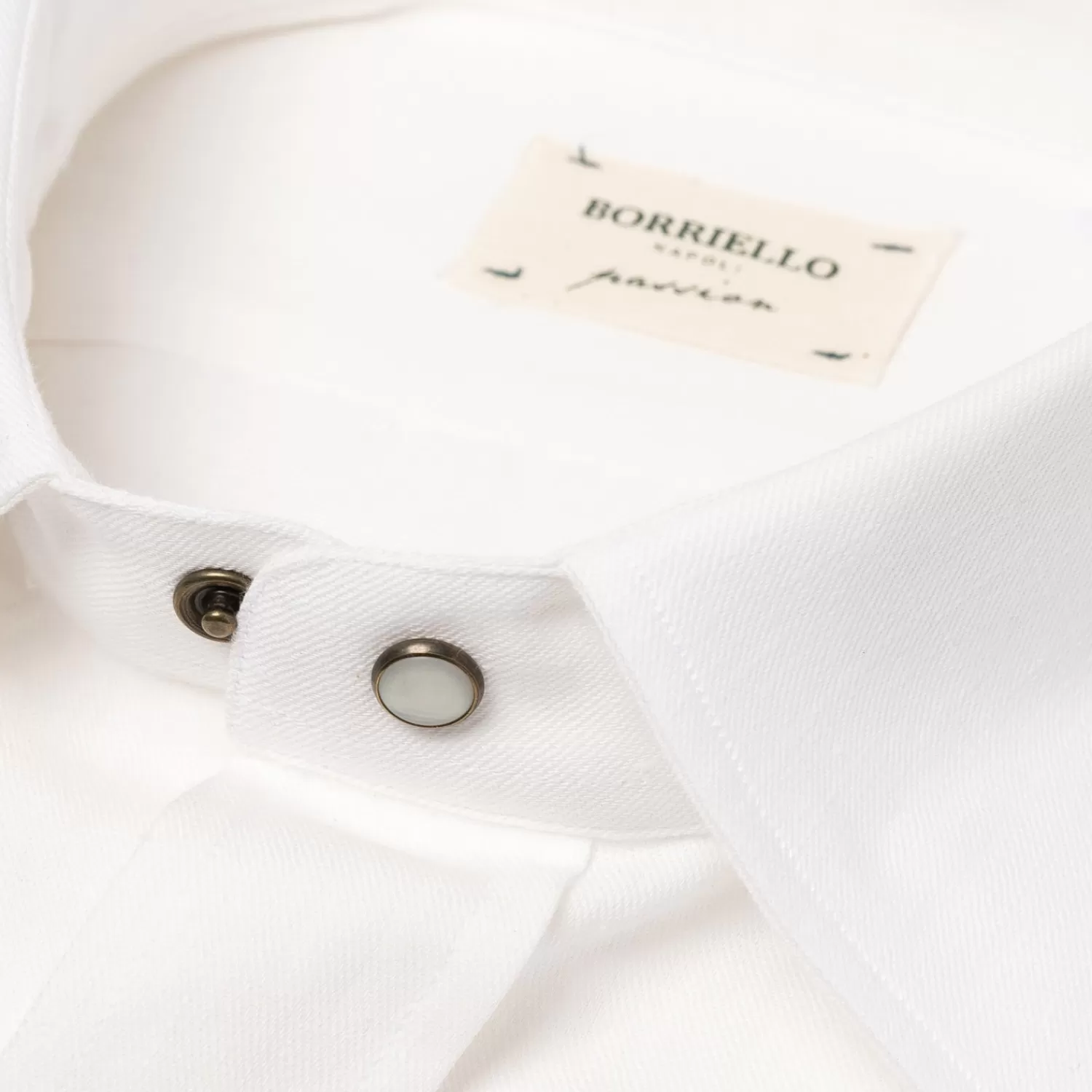 Ivy Men's | Ivy Women's>Borriello Exkusiv für Michael Jondral: Hemd "Italian Western" aus reinem Leinen - Linea Passion Weiß