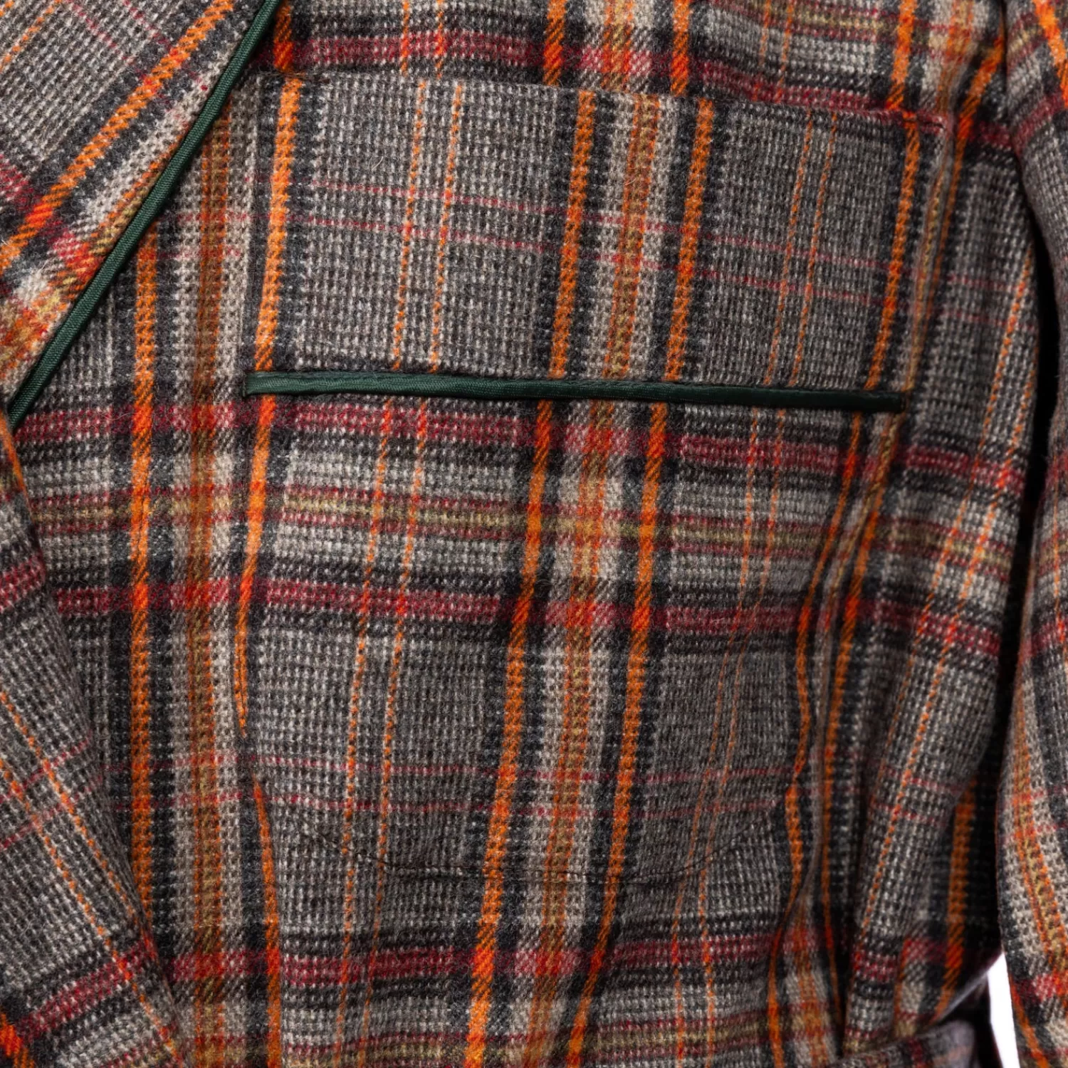 Homewear>Fox Brothers Fox Brother´s x MJ: Hausmantel "Fox Negroni Gown" aus original Fox Flannel
