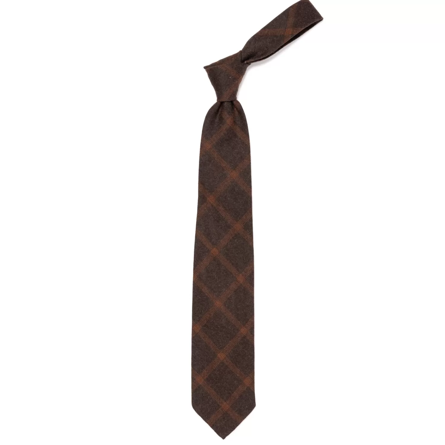Krawatten>Fox Brothers Fox Brother´s x MJ: Krawatte "Window Pane Flannel" aus reiner Wolle