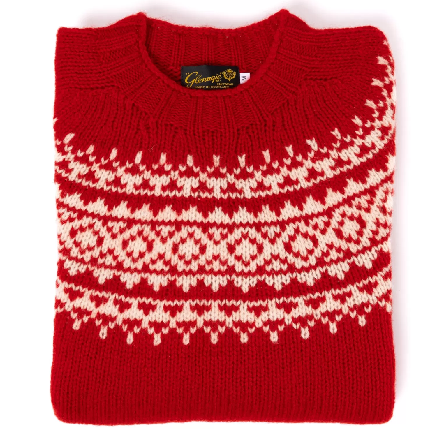 Strickwaren>Glenugie exklusiv x MJ: Pullover "St.Moritz Vintage-Ski" aus reiner Wolle - Pure Soft Shetland  