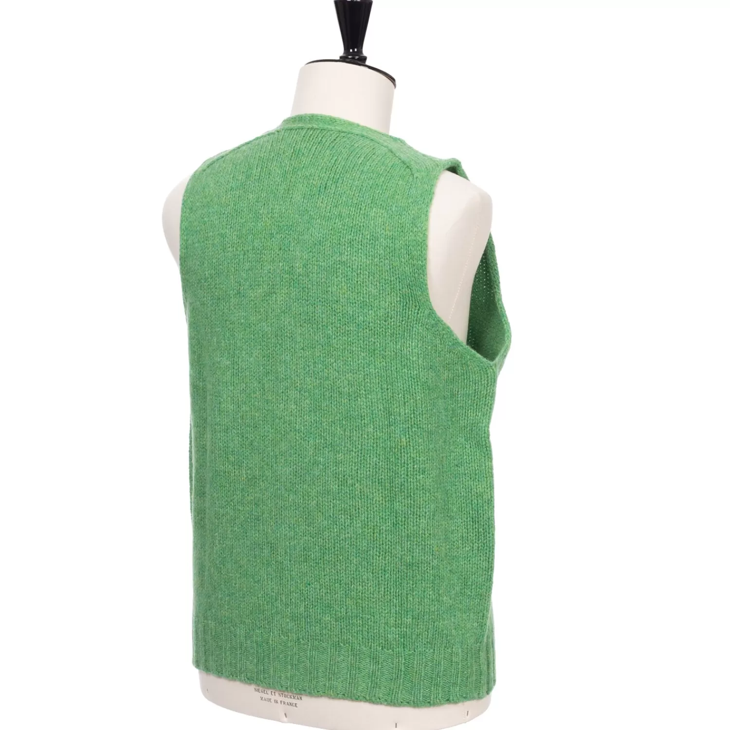 Strickwaren>Glenugie exklusiv xMJ: Weste "Sport Waistcoat" aus reiner Wolle - Circulate Knit Pure Soft Shetland Minzgrün-MintLA