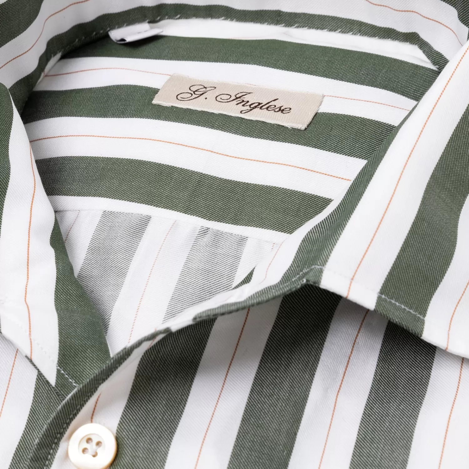 Hemden>G. Inglese Hemd "Puglia Deluxe" aus Vintage-Baumwolltwill - Handarbeit