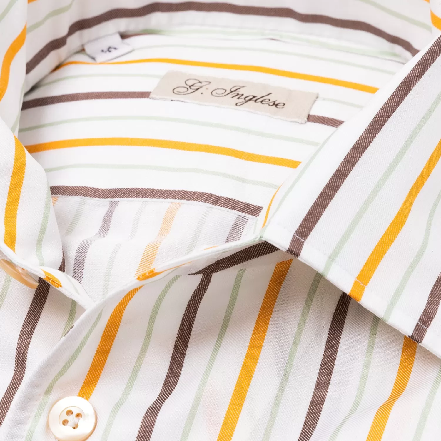 Hemden>G. Inglese Hemd "Puglia Deluxe" aus Vintage-Baumwolltwill - Handarbeit
