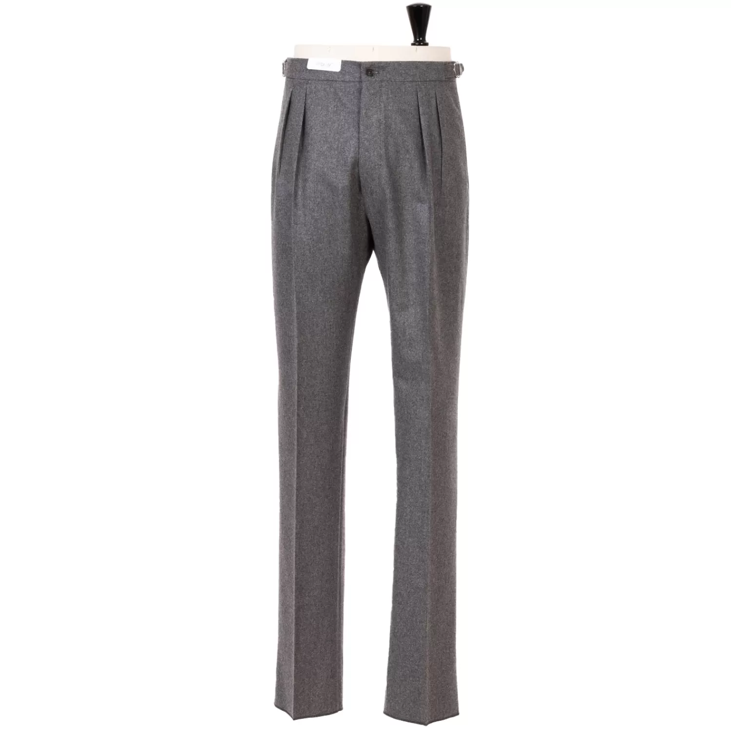 Hosen - Sartorial>De Petrillo Hose "Lo Stile di Totò" aus reiner Wolle von Drago - Handarbeit  Flanellgrau