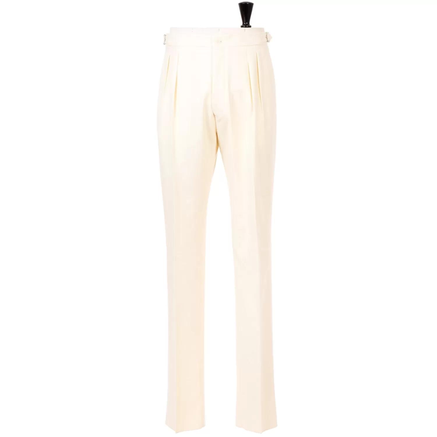 Hosen - Sartorial>De Petrillo Hose "Lo Stile di Totò" aus reiner Wolle von Drago - Handarbeit  Elfenbein