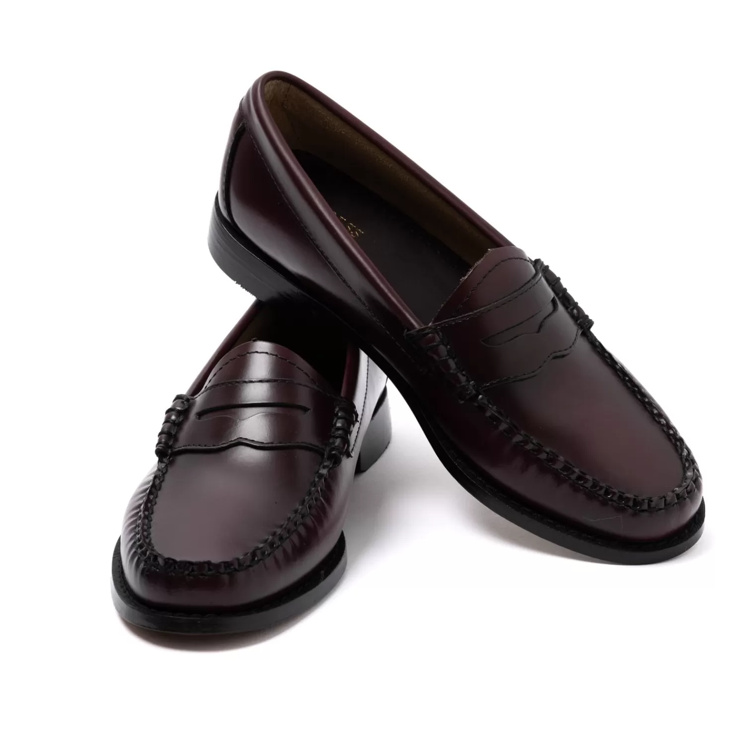 Ivy Men's | Ivy Women's>G.H. Bass IVY WOMEN: Penny-Loafer "The Original Women-Weejun" aus Kalbsleder - The Original Wine-ShinePolish