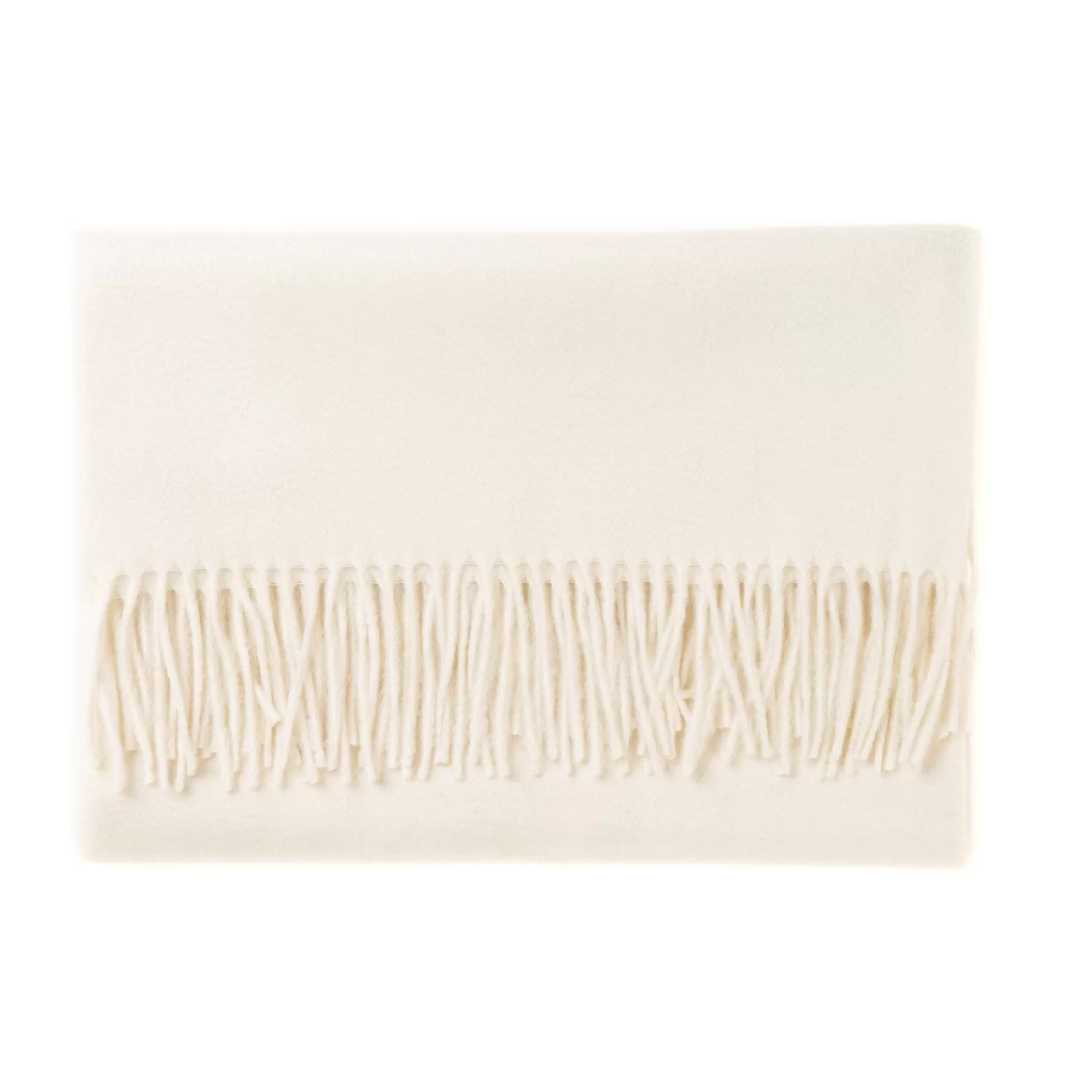 Schals | Ivy Men's>Joshua Ellis exklusiv x MJ: Schal "Ripple Plain Stola" aus reinem schottischen Kaschmir Naturweiß-NaturalWhite