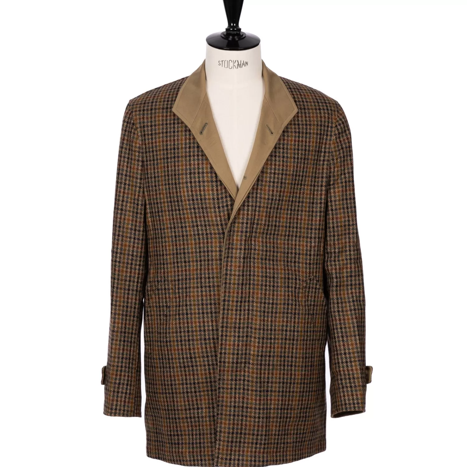 Mäntel>Justo Gimeno exklusiv x MJ: Wendemantel "Teba Car-Coat" aus irischer Wolle und Baumwolle
