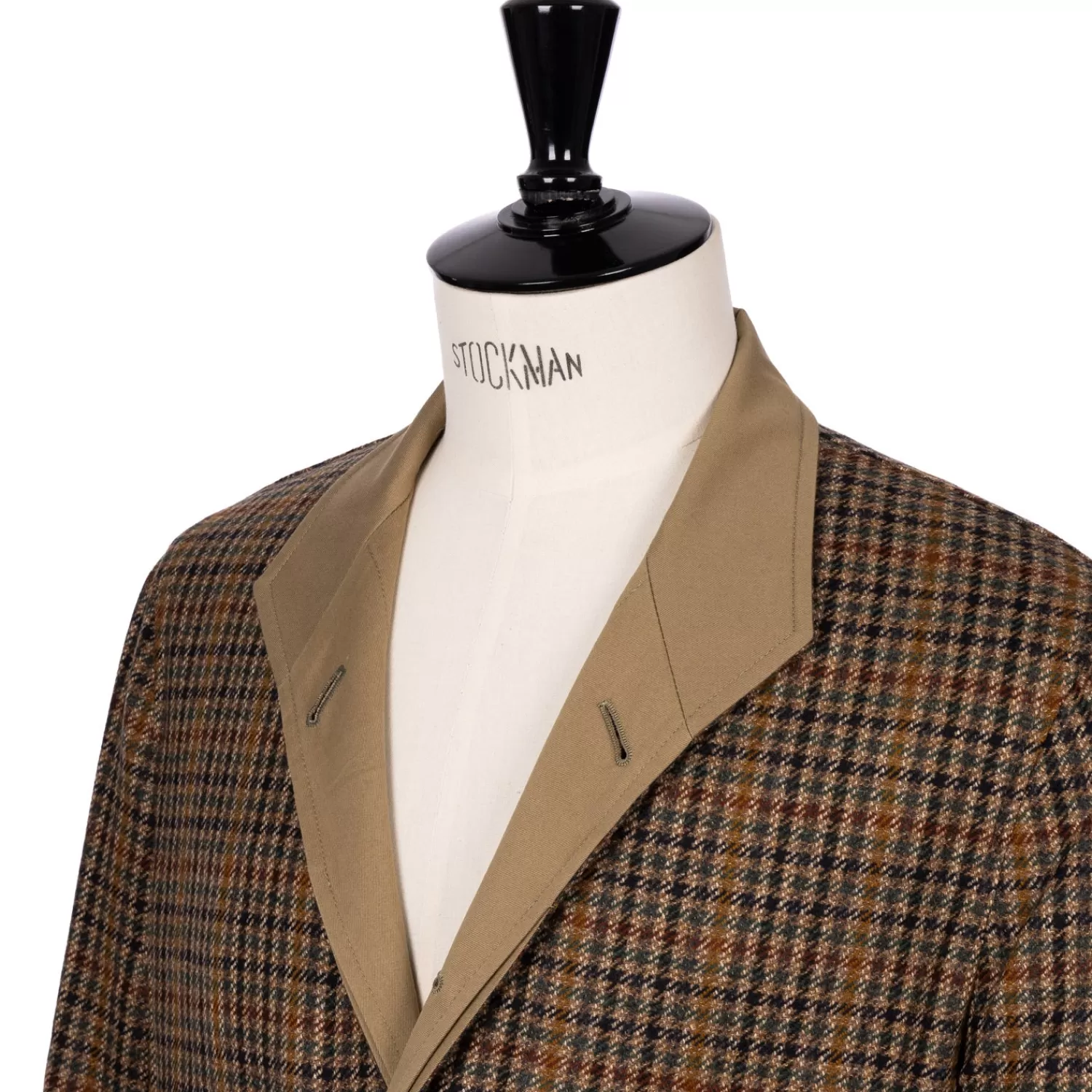 Mäntel>Justo Gimeno exklusiv x MJ: Wendemantel "Teba Car-Coat" aus irischer Wolle und Baumwolle