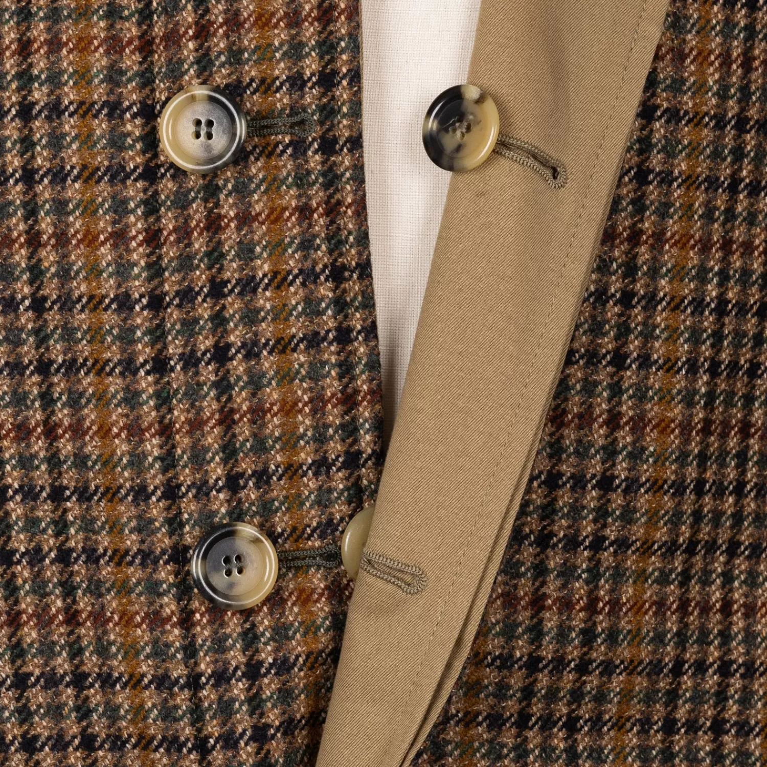Mäntel>Justo Gimeno exklusiv x MJ: Wendemantel "Teba Car-Coat" aus irischer Wolle und Baumwolle