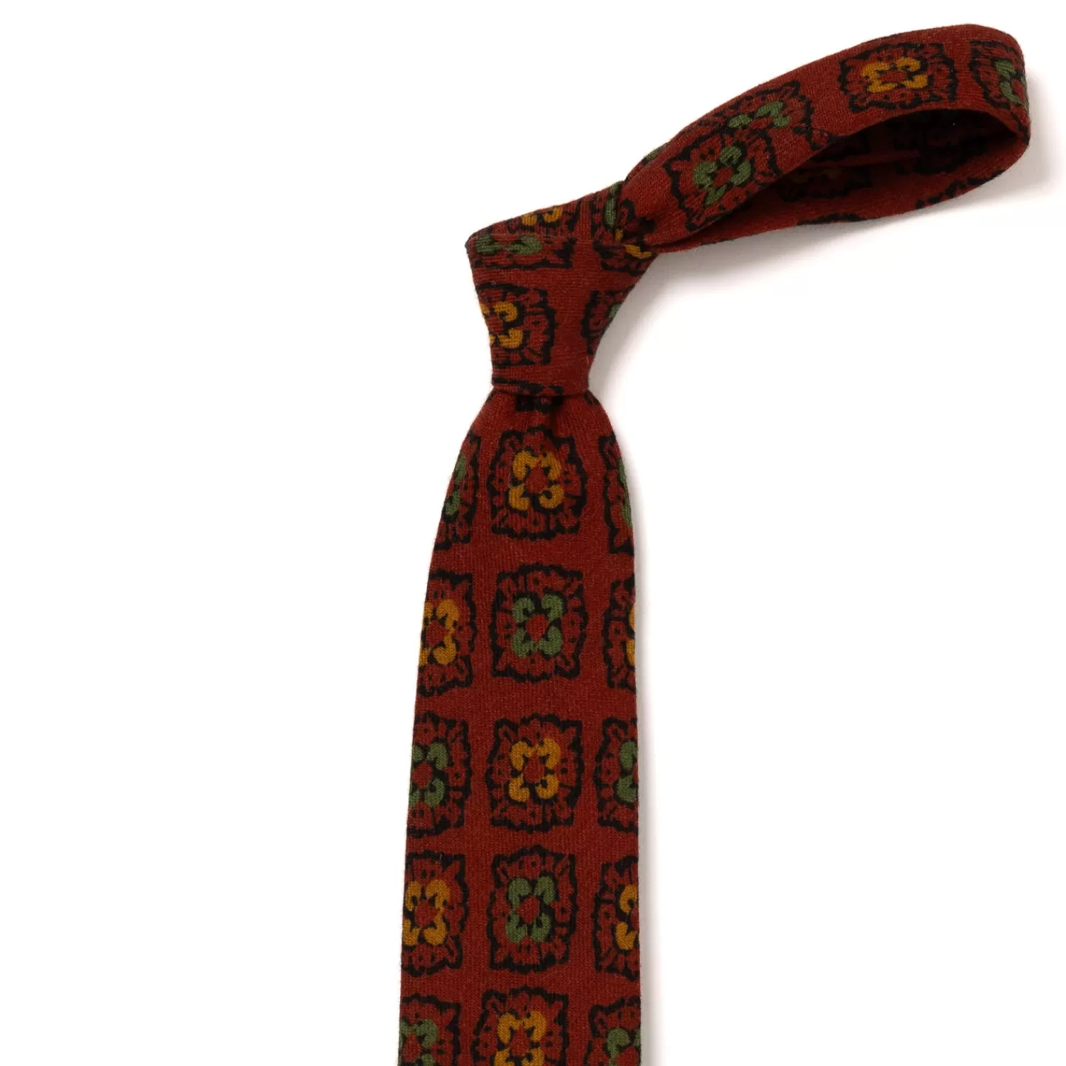 Krawatten>Petronius Krawatte "St.Moritz Vintage Wool" aus reiner Wolle - Handrolliert