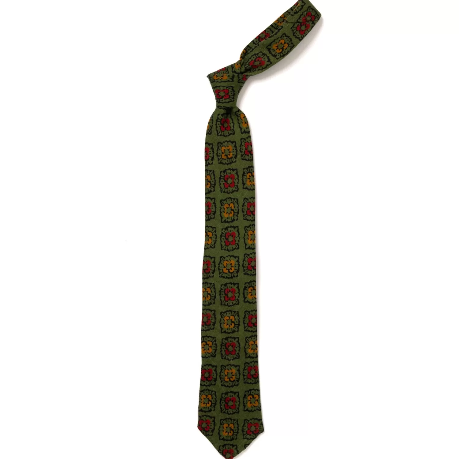 Krawatten>Petronius Krawatte "St.Moritz Vintage Wool" aus reiner Wolle - Handrolliert