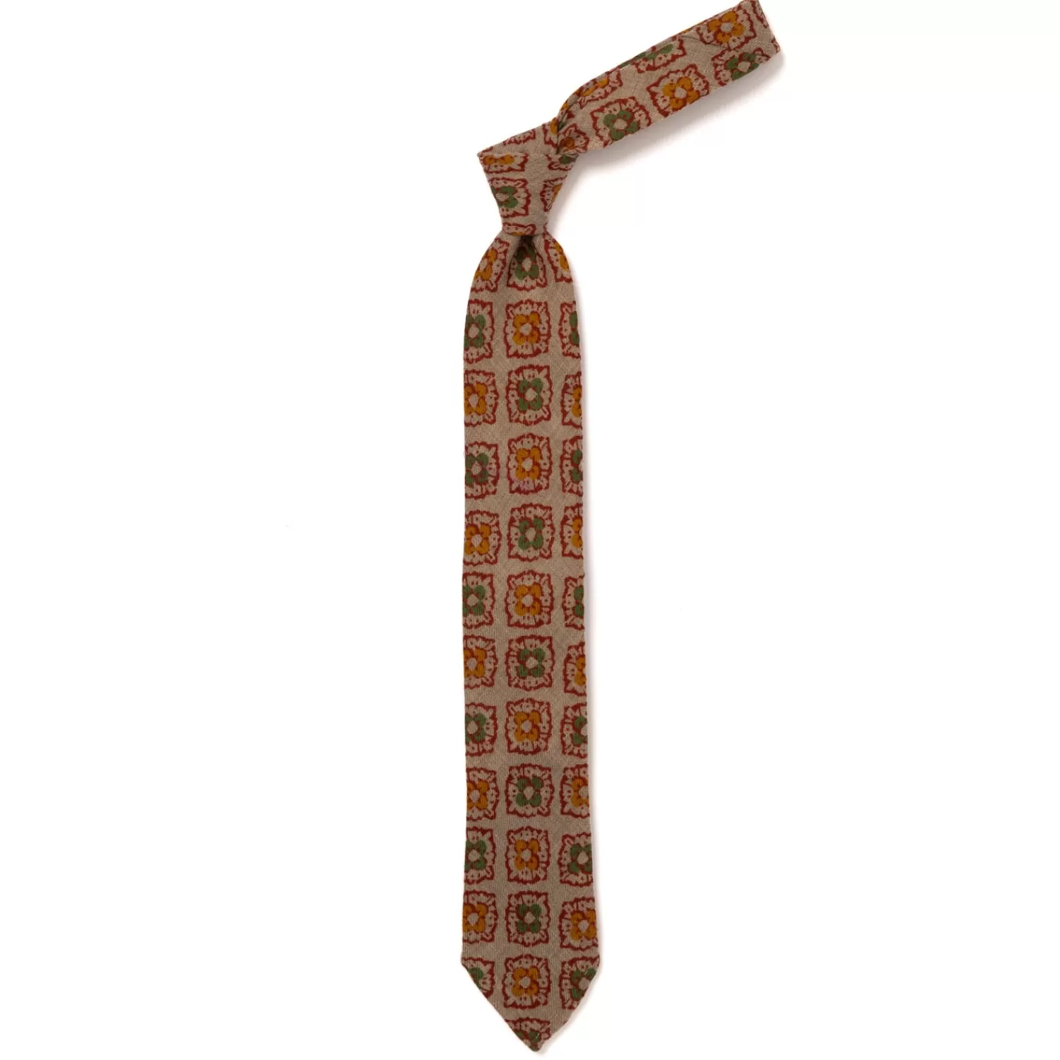 Krawatten>Petronius Krawatte "St.Moritz Vintage Wool" aus reiner Wolle - Handrolliert