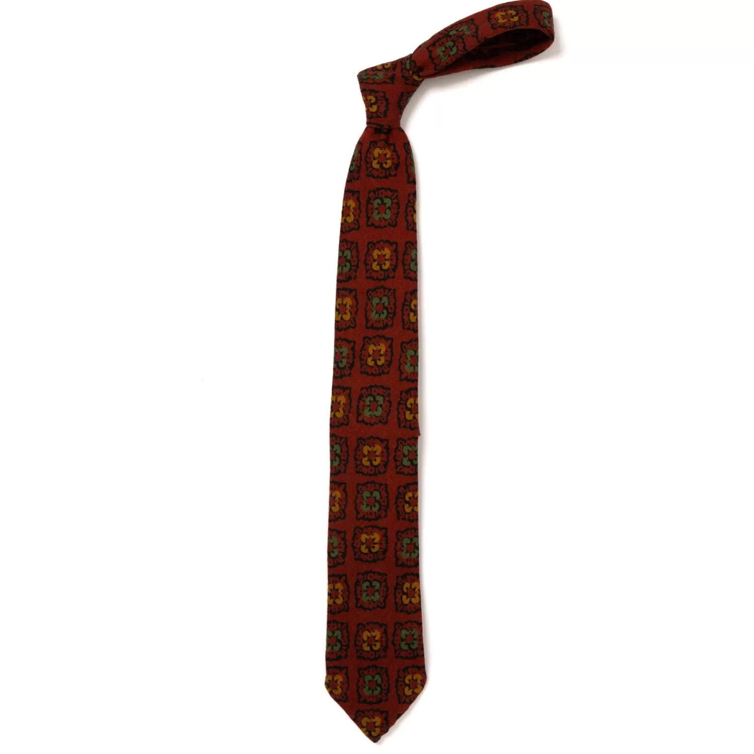 Krawatten>Petronius Krawatte "St.Moritz Vintage Wool" aus reiner Wolle - Handrolliert