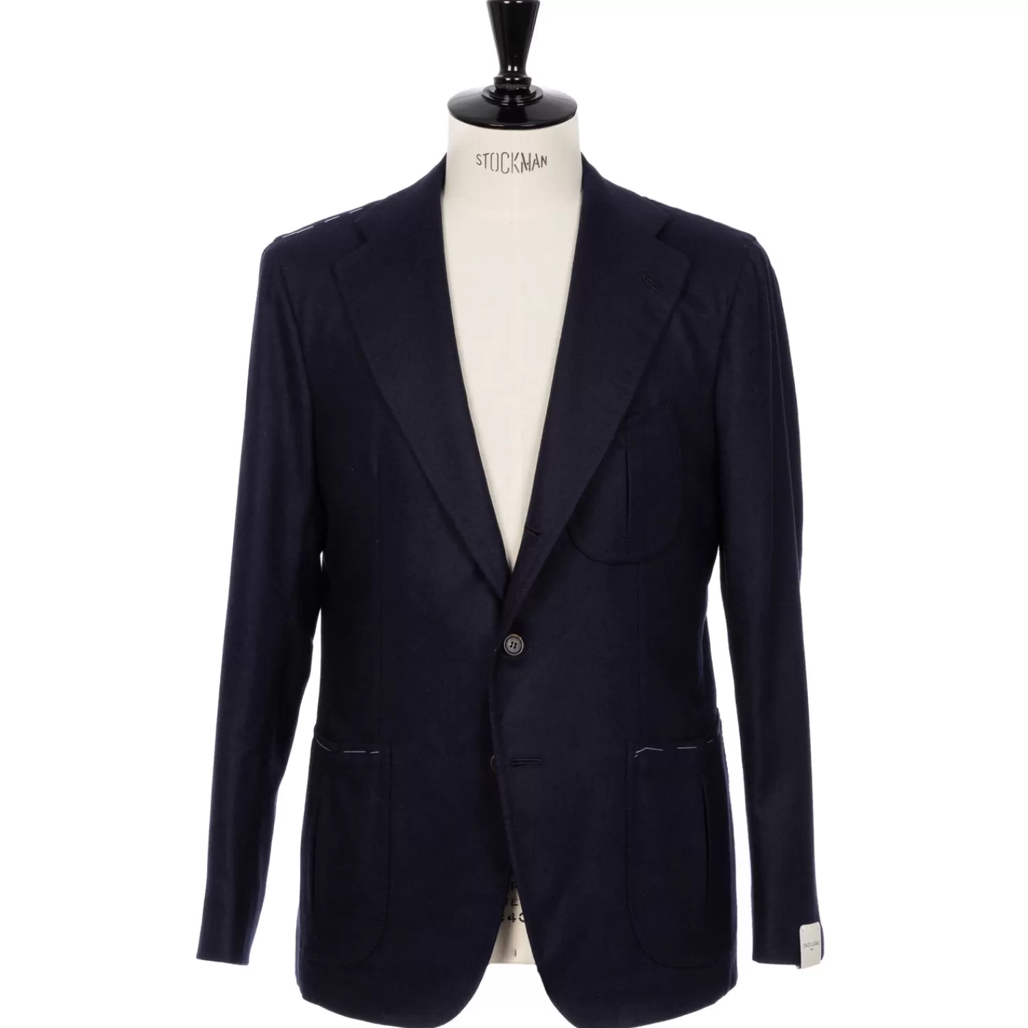 Ivy Men's | Anzug & Sakko>Orazio Luciano Limited Edition: Blaues Sakko "The Gentry Blazer" aus Wolle und Kaschmir von Fox Brother's- reine Handarbeit Dunkelblau