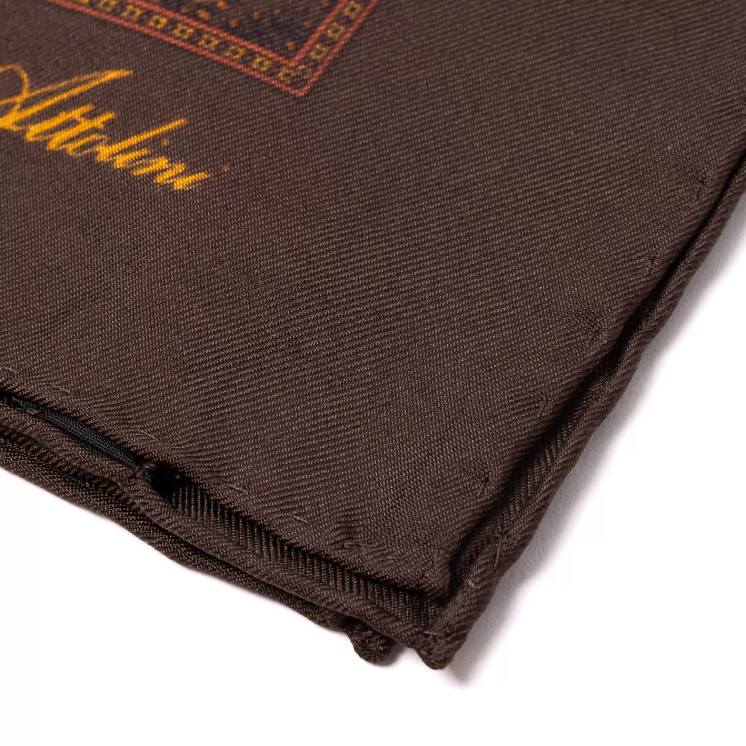 Einstecktücher>Cesare Attolini Limited Edition: Gemustertes Einstecktuch "Grande Fantasia Cashemire" aus reiner Seide - Handrolliert